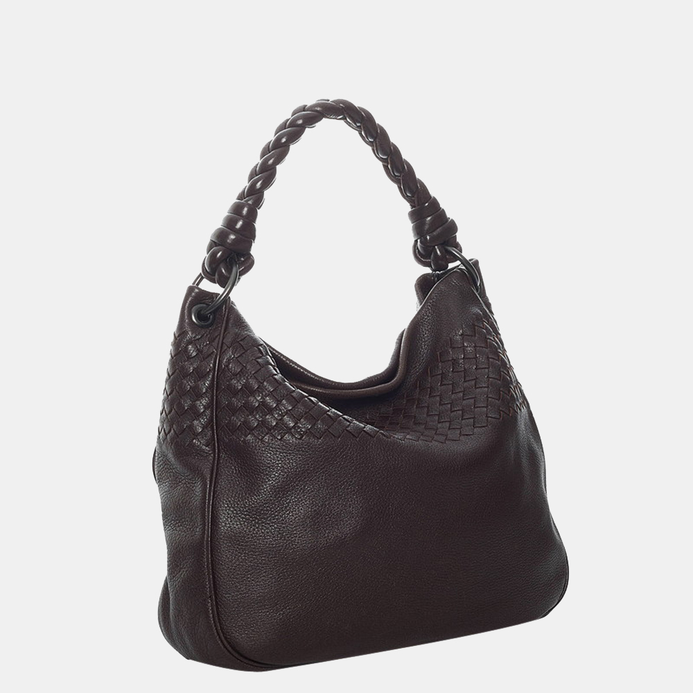 

Bottega Veneta Brown Intrecciato Leather Shoulder Bag