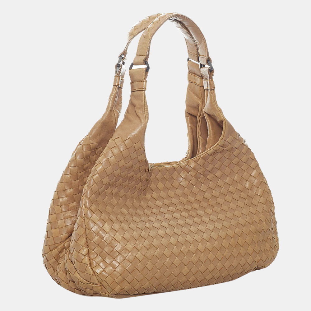 

Bottega Veneta Pink Intrecciato Campana Hobo