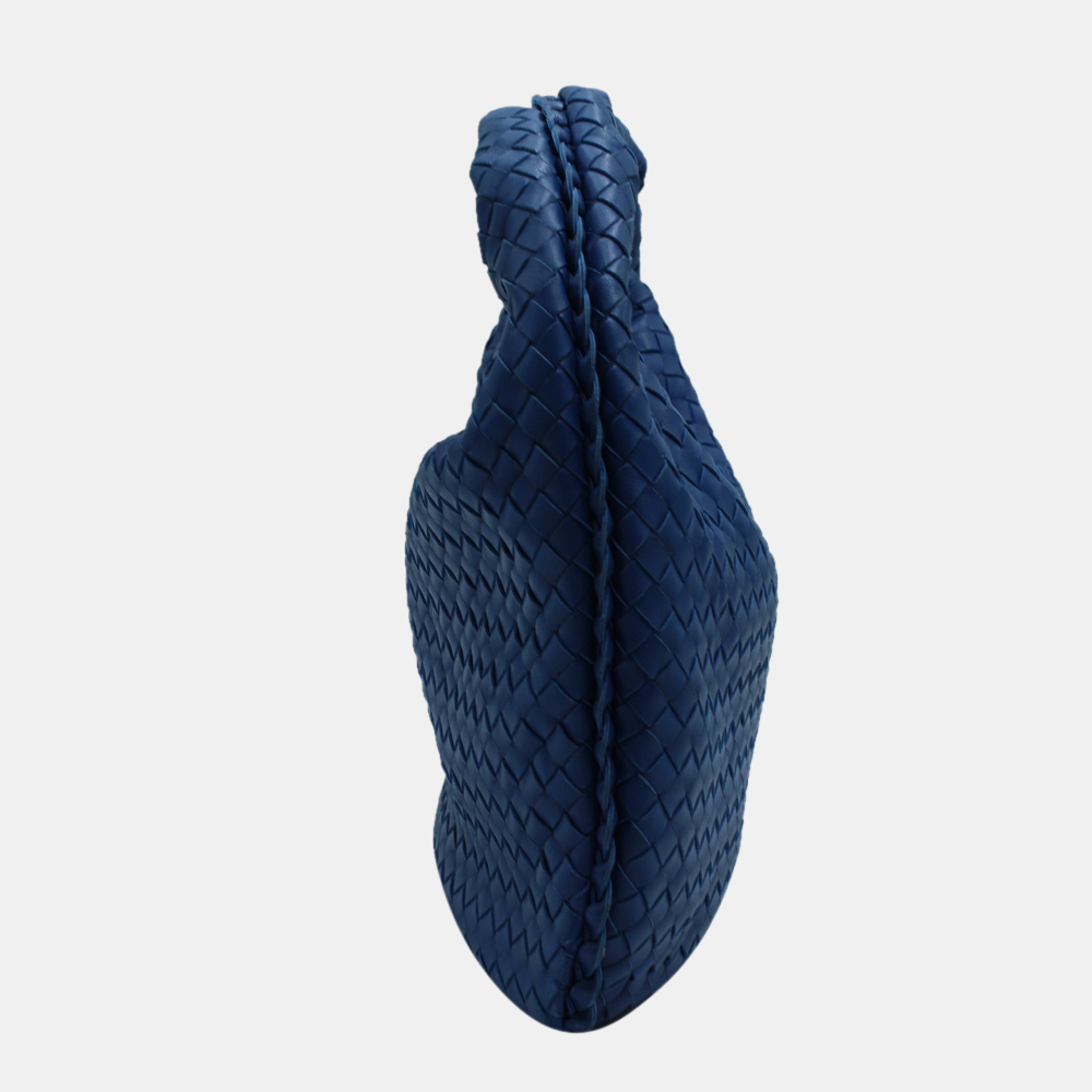 

Bottega Veneta Blue Intrecciato Leather Hobo Bag