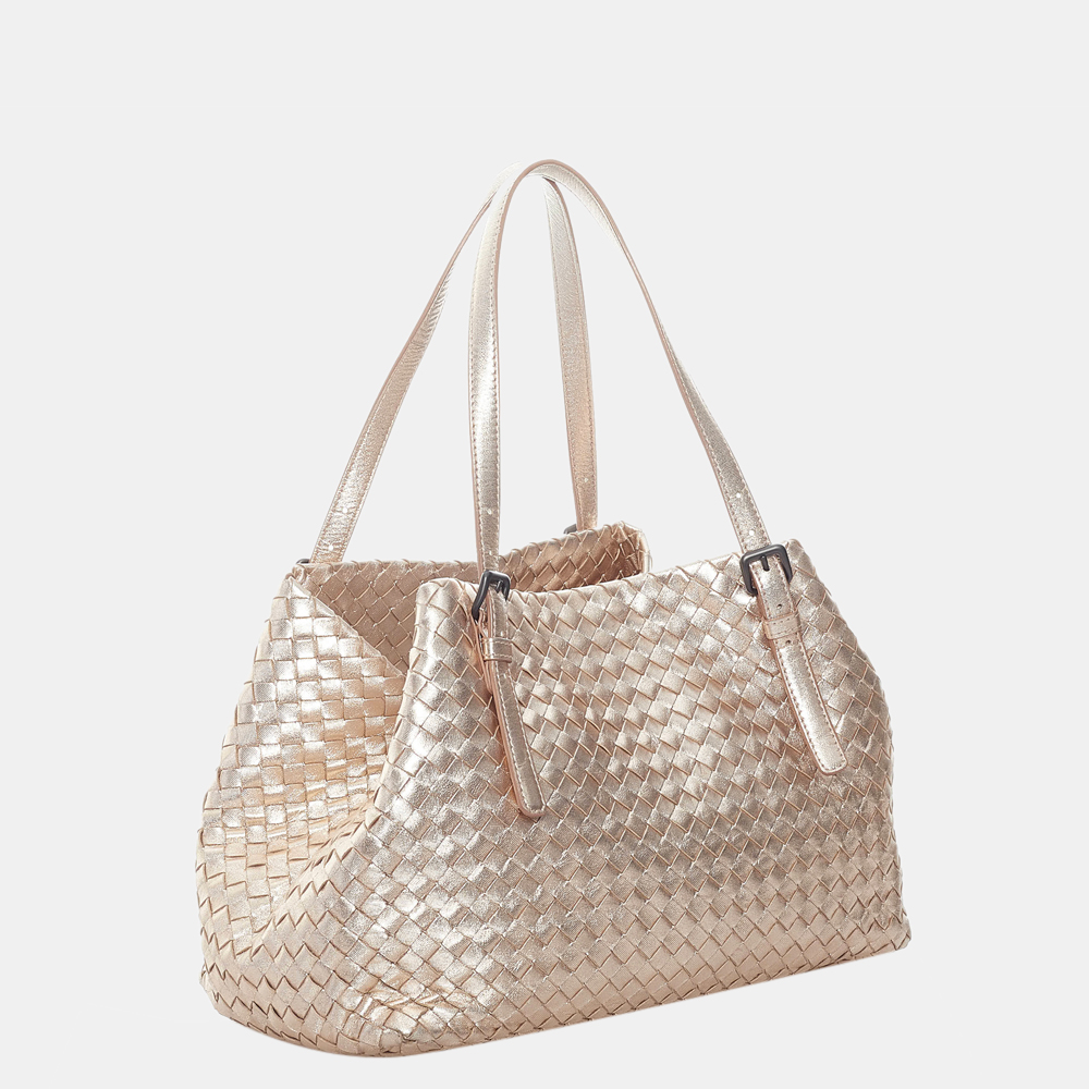 

Bottega Veneta Intrecciato Leather Tote Bag, Pink