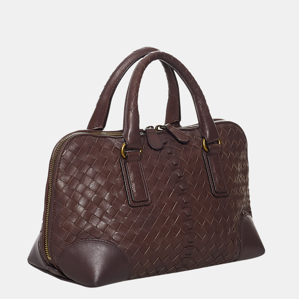 

Bottega Veneta Brown Intrecciato Leather Handbag