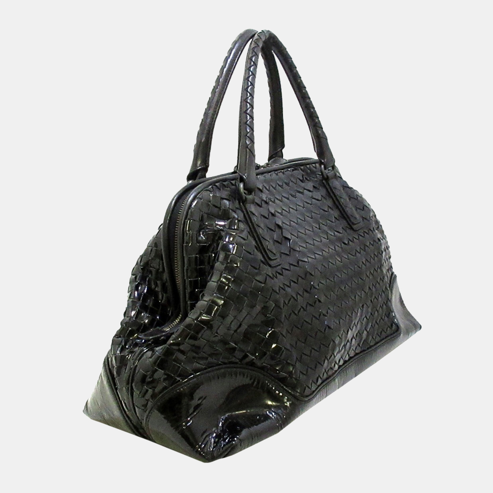 

Bottega Veneta Black Intrecciato Leather Handbag