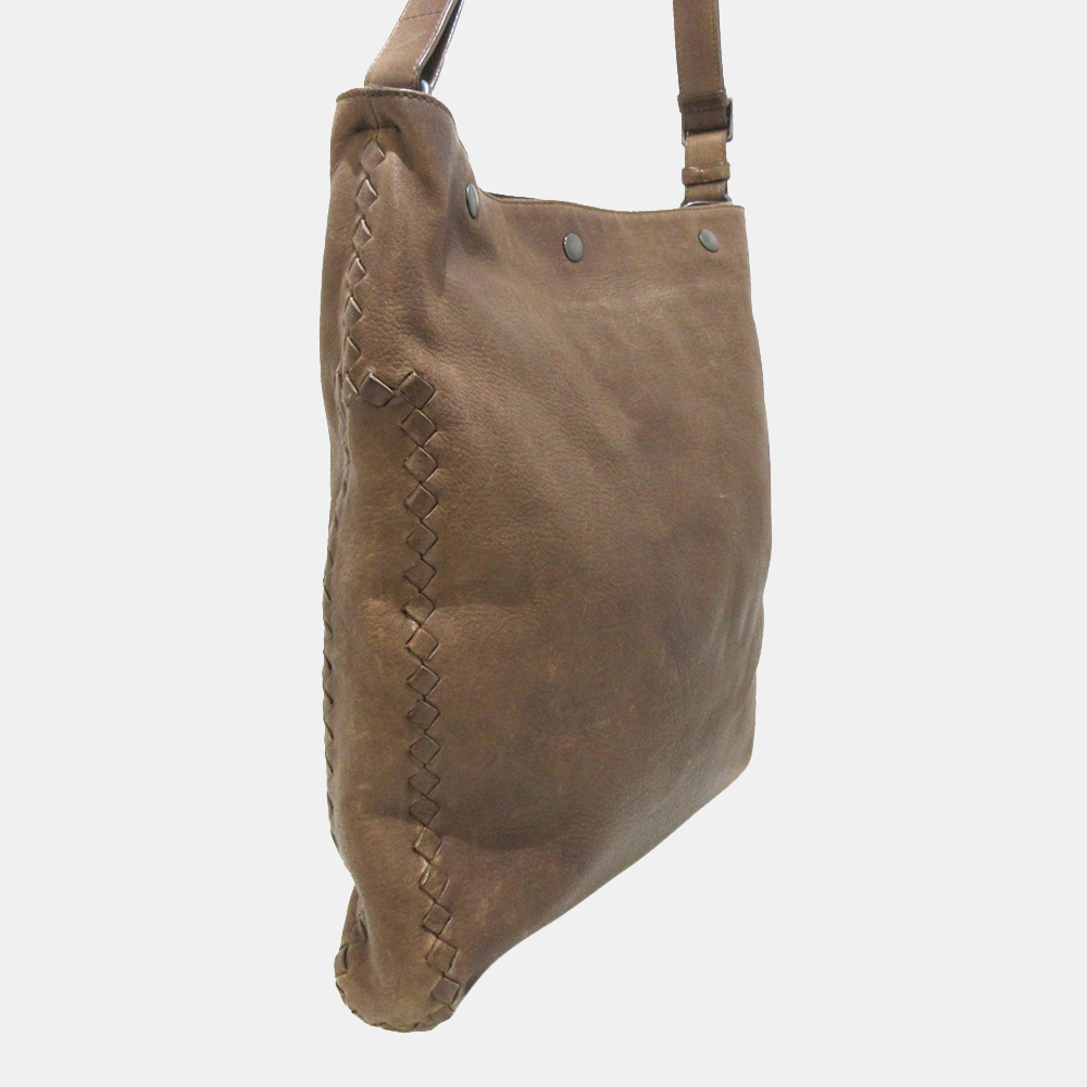 

Bottega Veneta Brown Intrecciato Leather Shoulder Bag