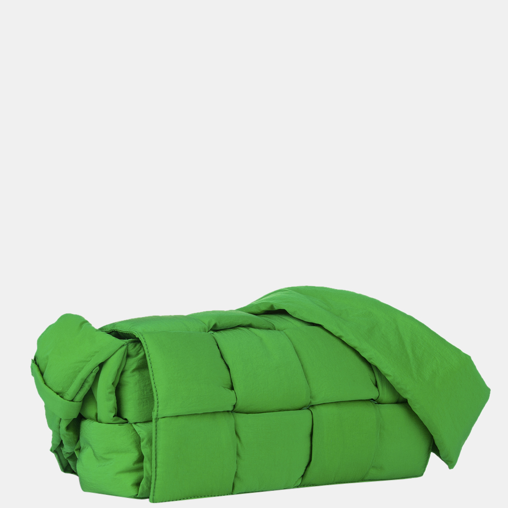 

Bottega Veneta Green Padded Cassette Nylon Crossbody Bag