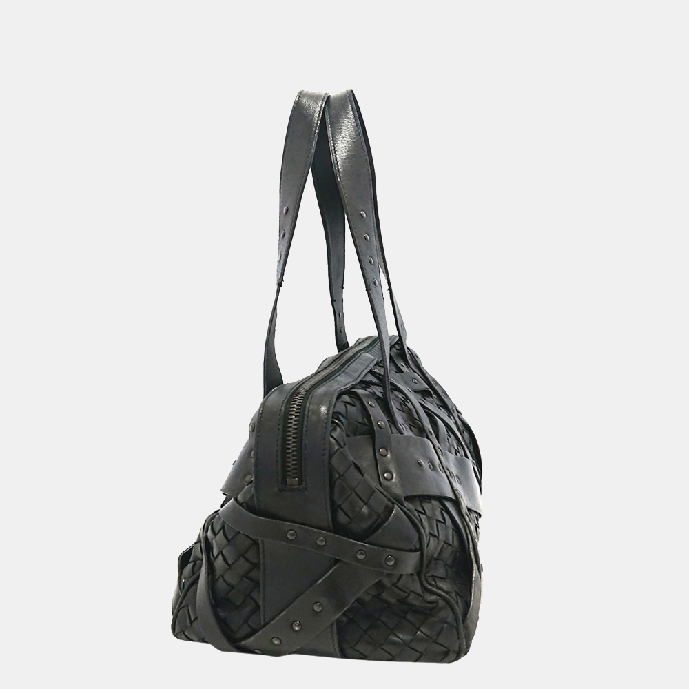 

Bottega Veneta Black Intrecciato Leather Handbag