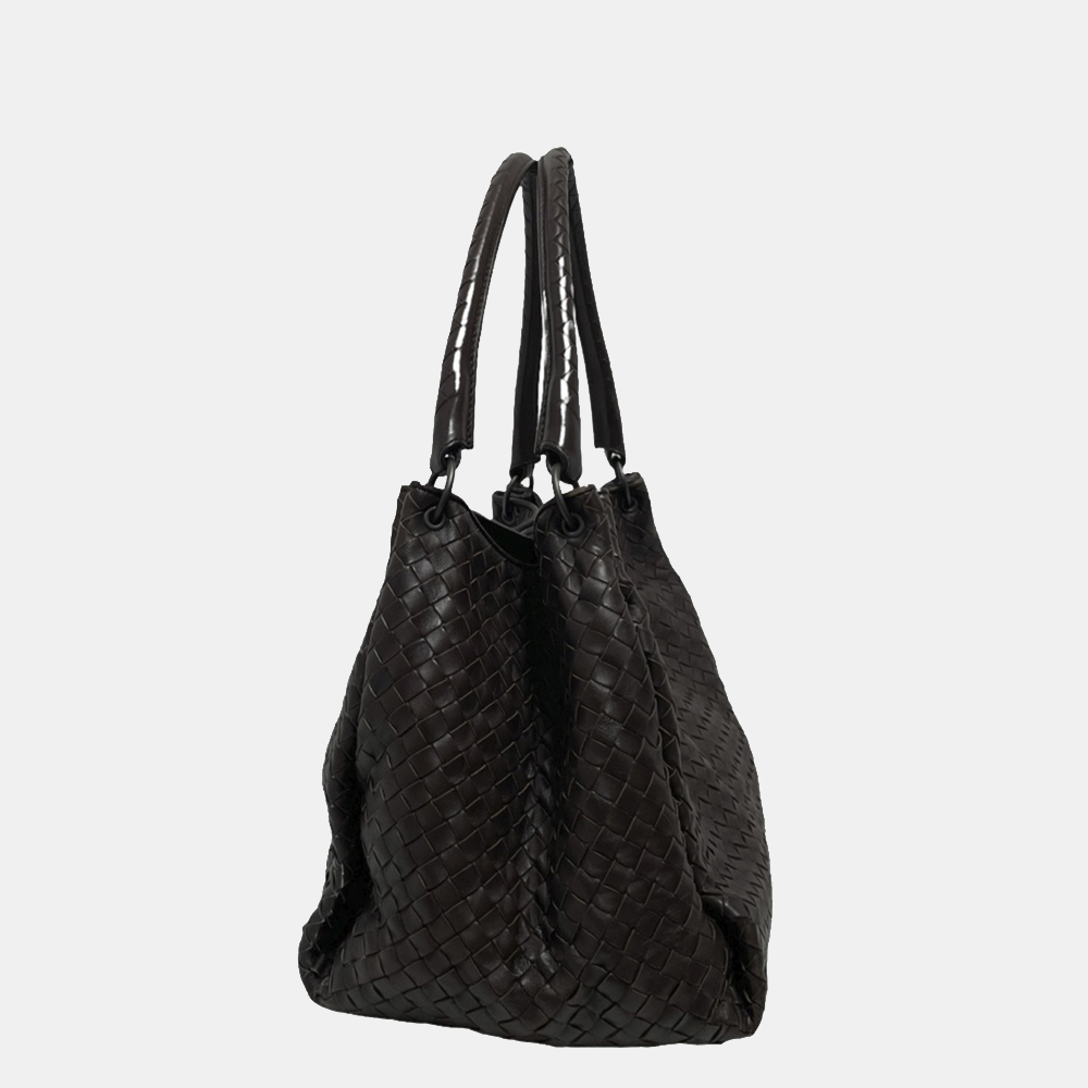 

Bottega Veneta Brown Intrecciato Nappa Parachute Tote Bag