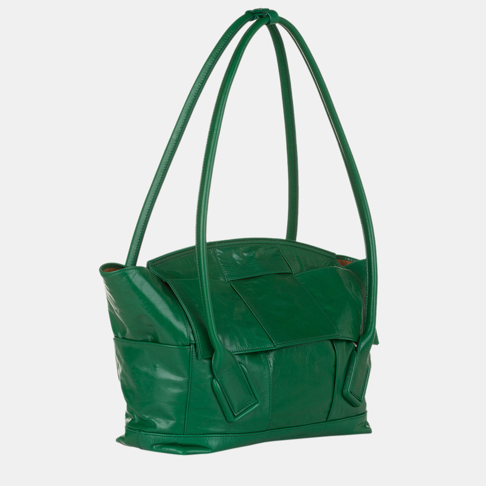 

Bottega Veneta Green The Arco Leather Tote Bag