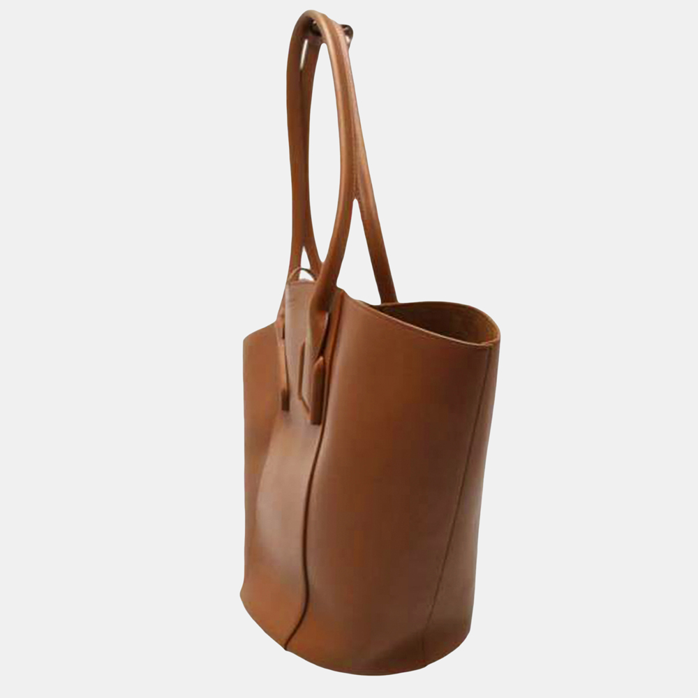 

Bottega Veneta Brown Basket Leather Tote Bag