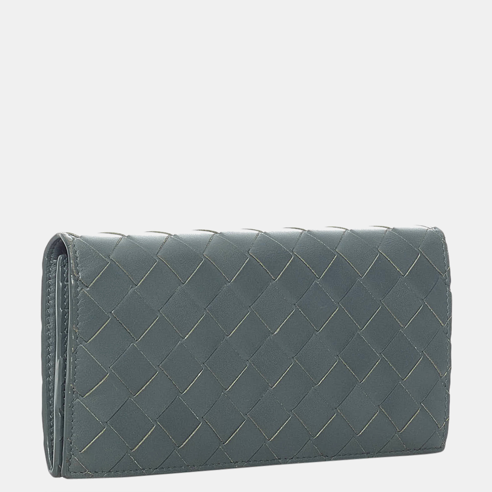 

Bottega Veneta Grey Intrecciato Leather Bifold Wallet