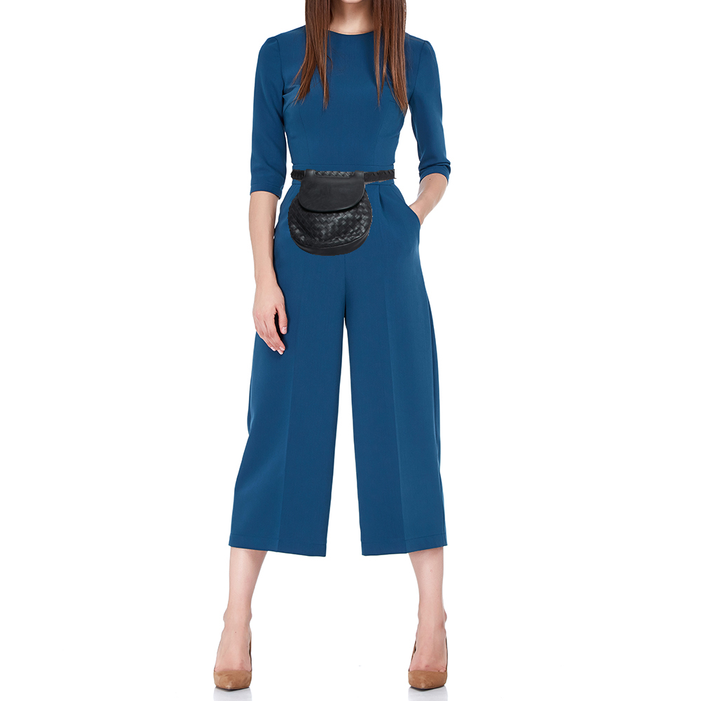 

Bottega Veneta Black Intrecciato Leather Belt Bag