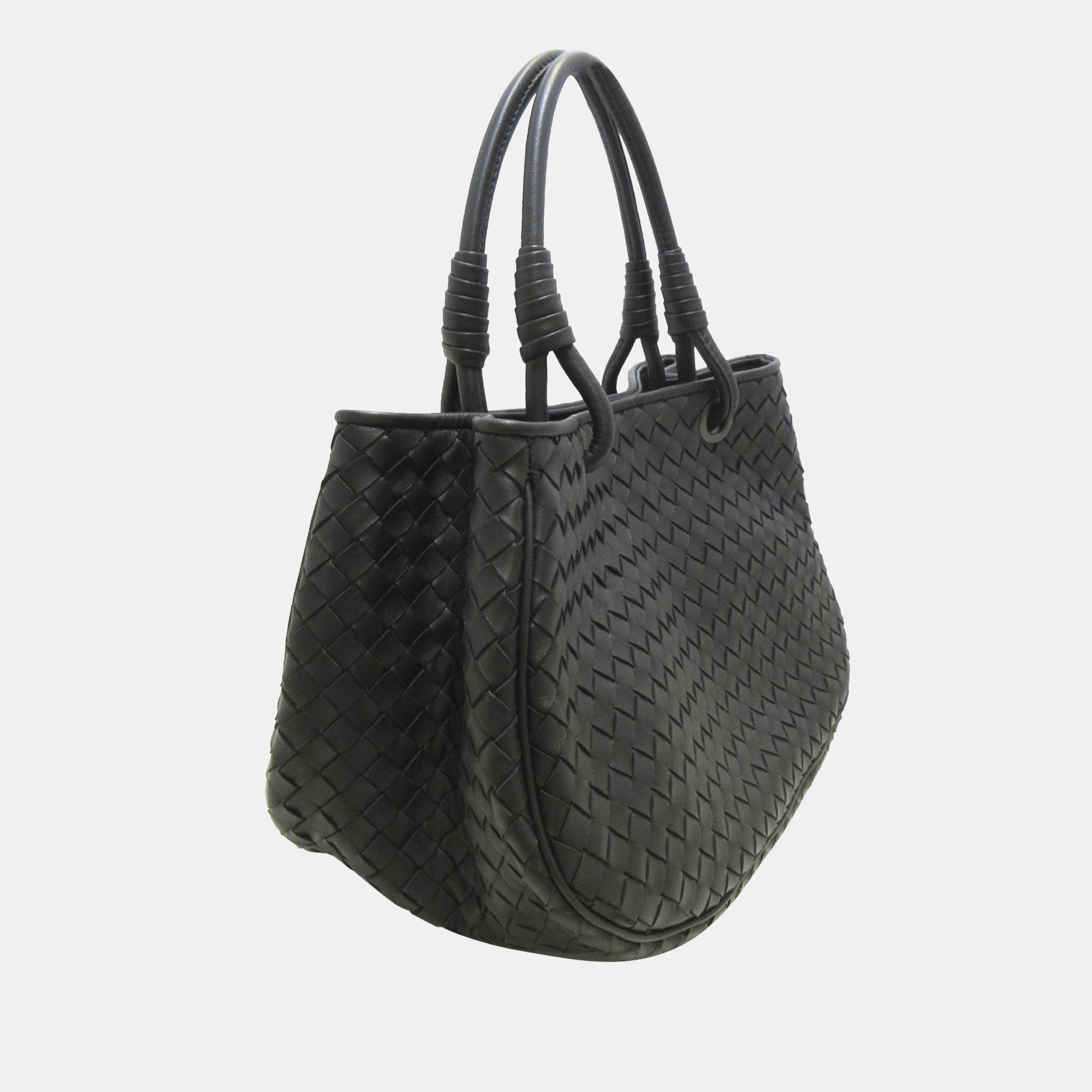 

Bottega Veneta Black Intrecciato Leather Handbag