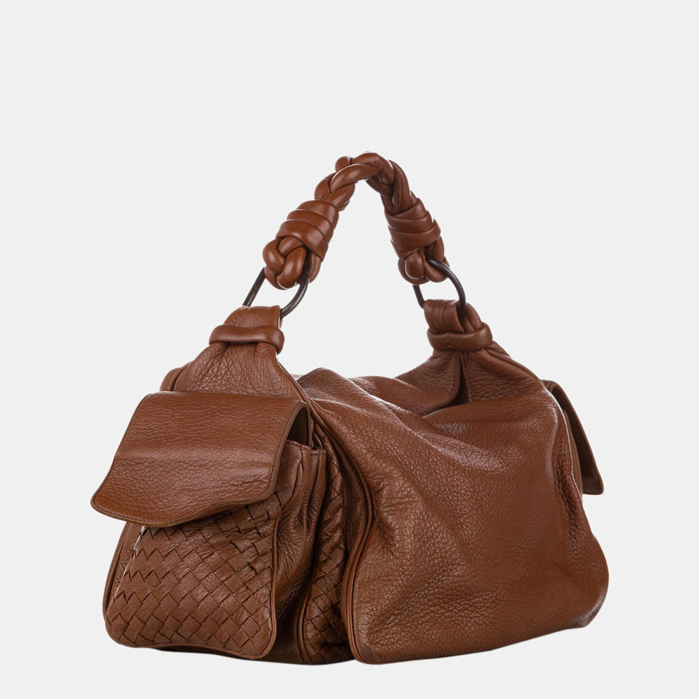 

Bottega Veneta Brown Intrecciato Leather Handbag