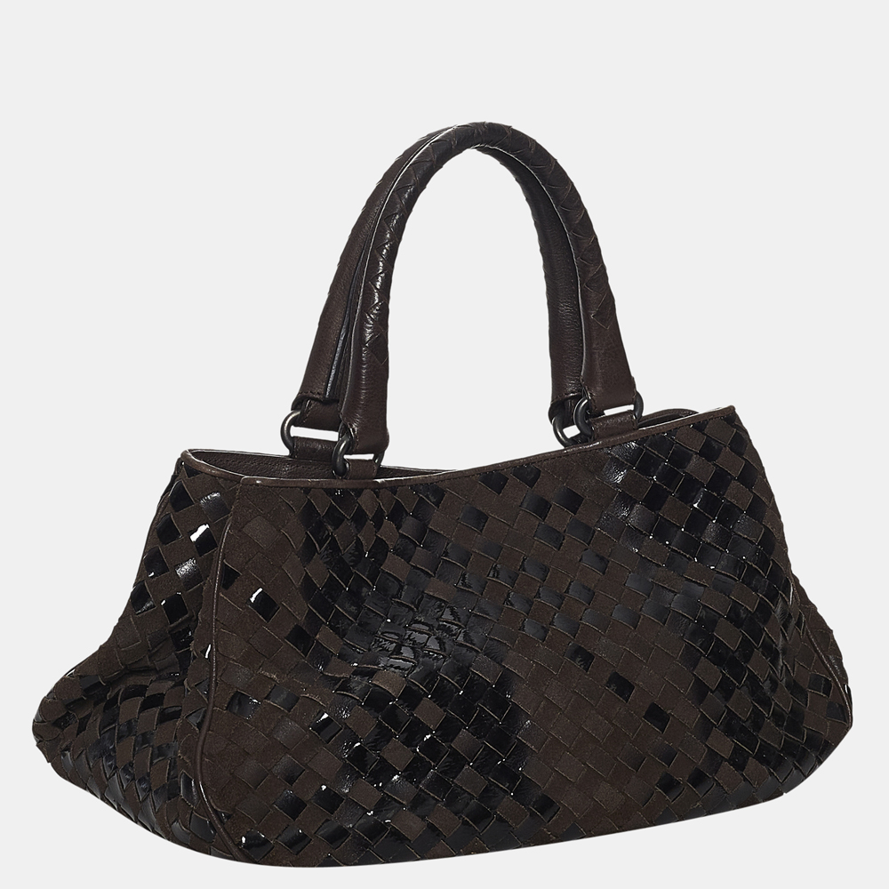 

Bottega Veneta Brown Intrecciato Leather Handbag