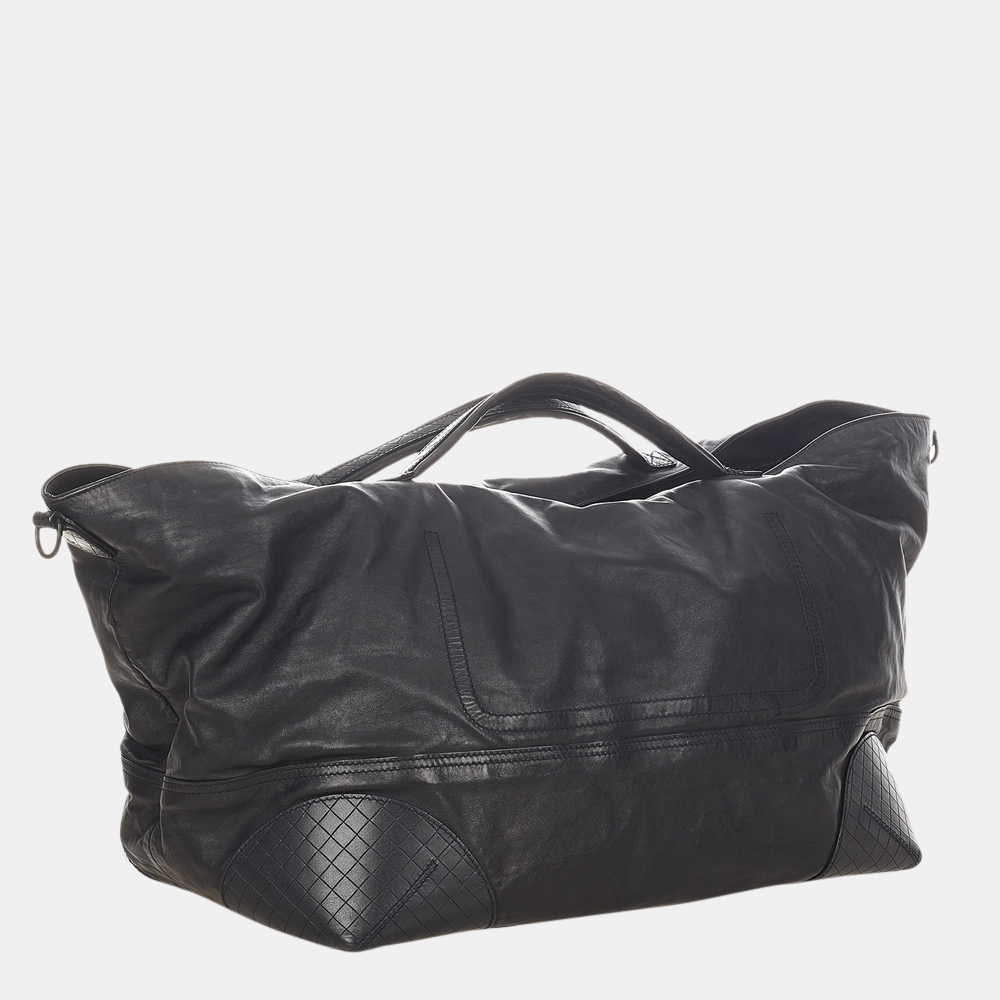 

Bottega Veneta Black Intrecciato Leather Tote Bag