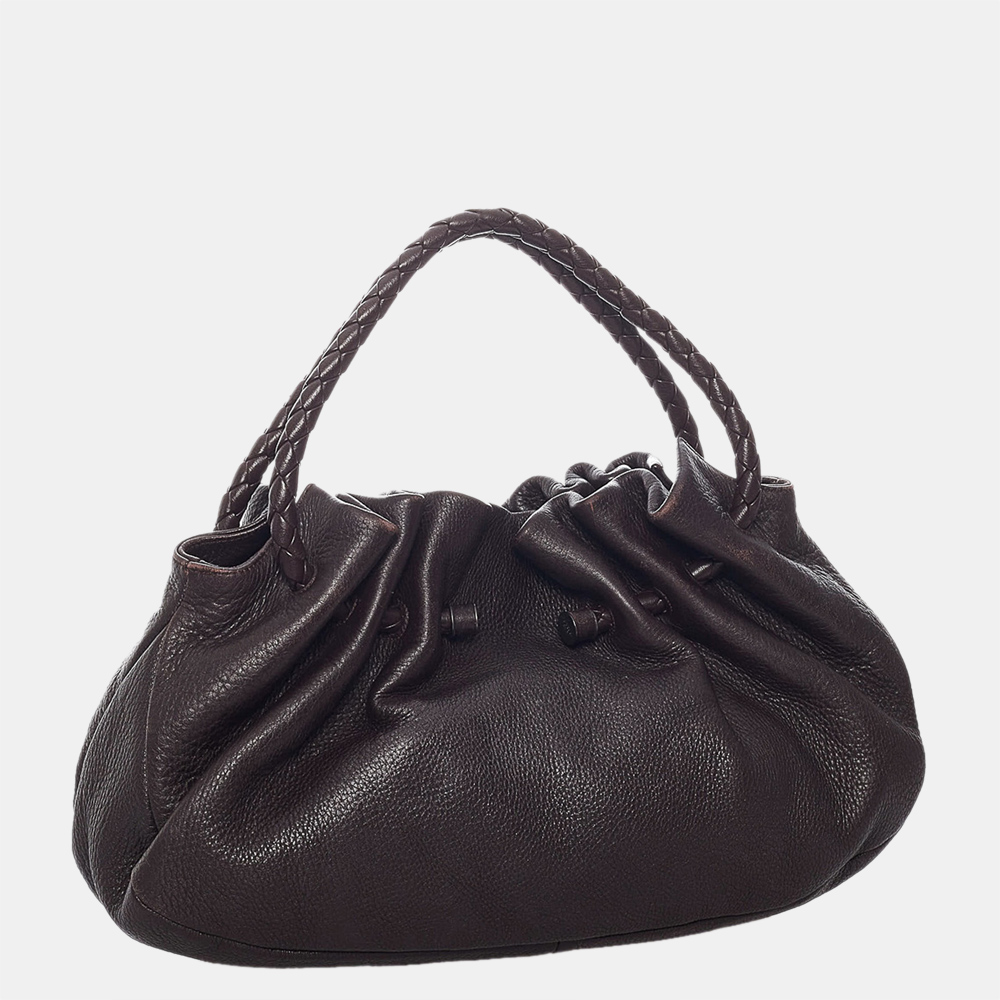 

Bottega Veneta Brown Intrecciato Leather Handbag