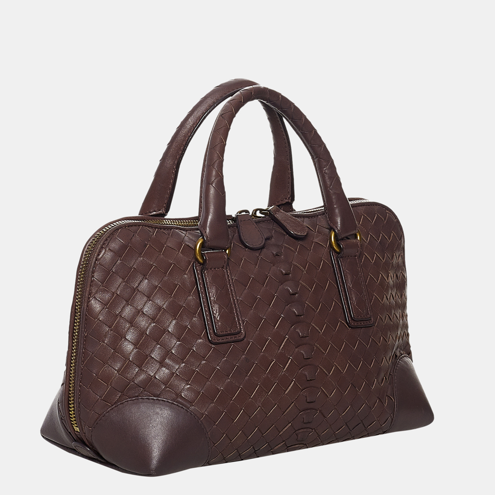 

Bottega Veneta Brown Intrecciato Leather Handbag