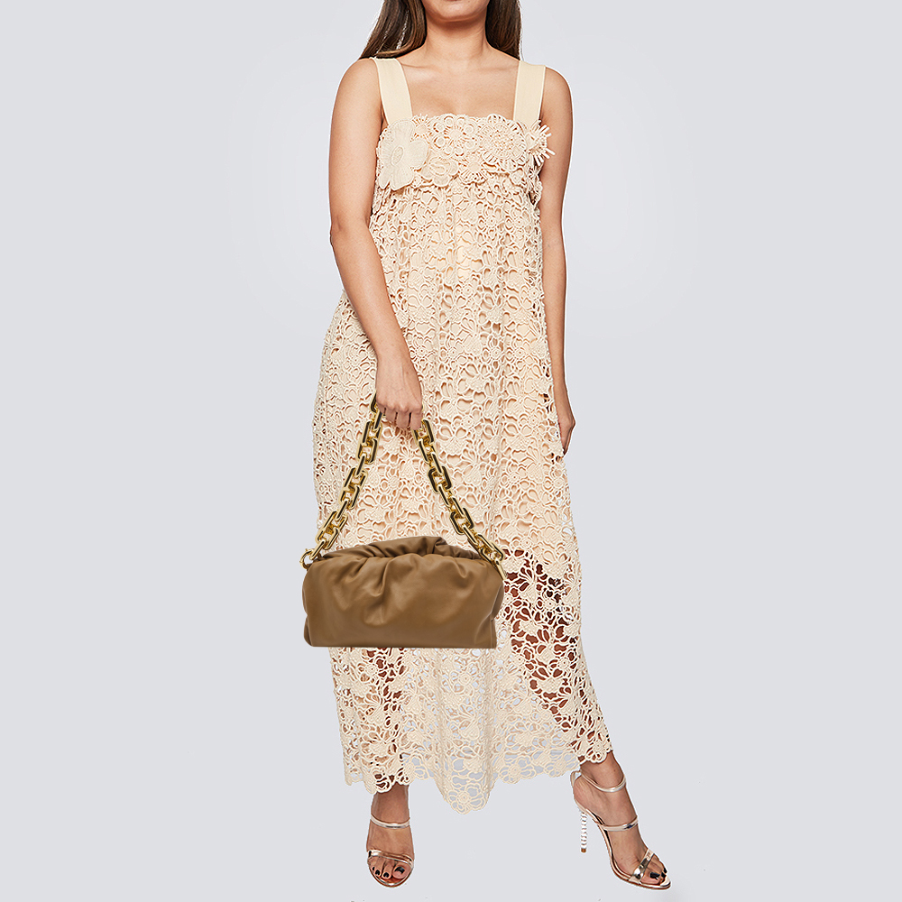 

Bottega Veneta Brown Leather The Chain Pouch Shoulder Bag