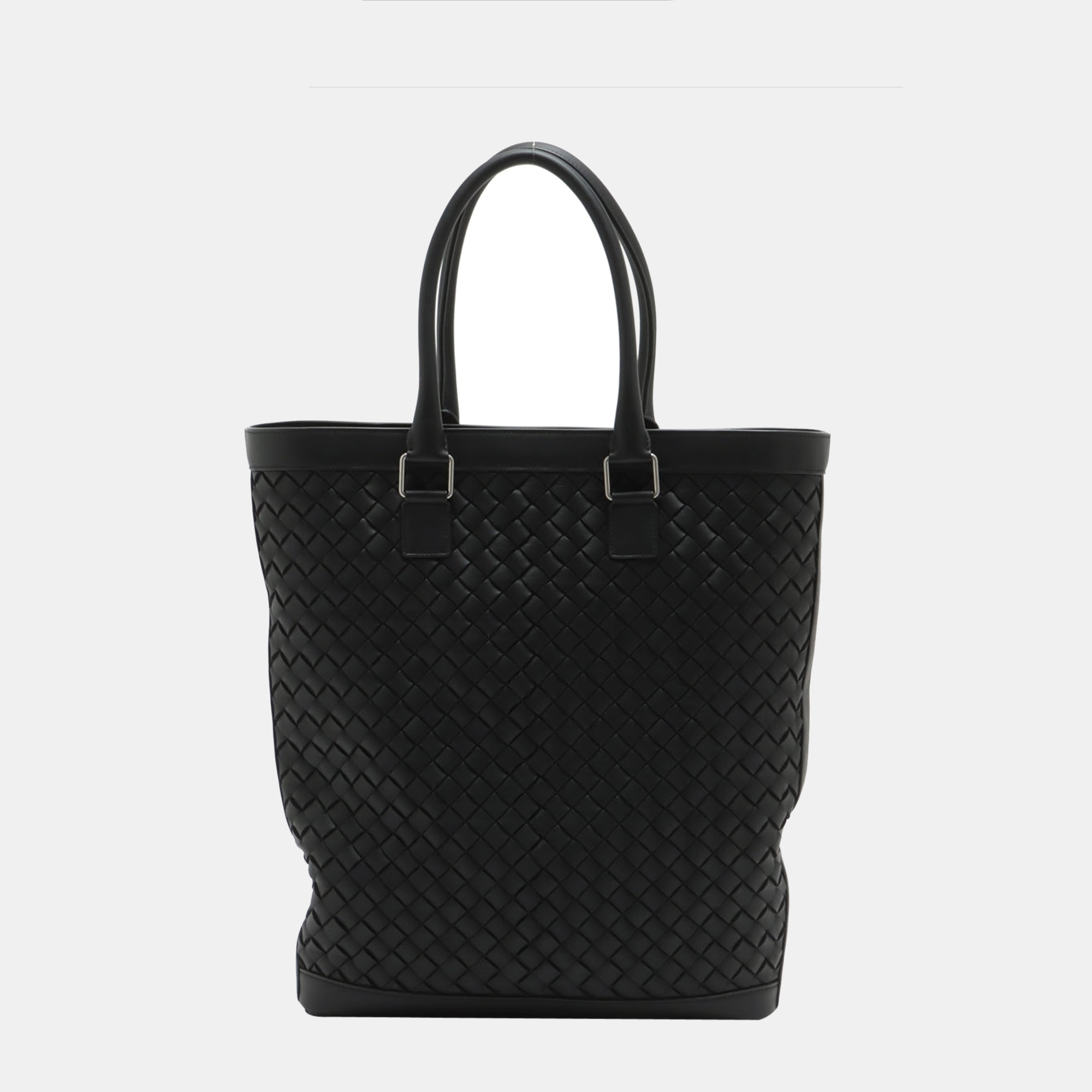 

Bottega Veneta Intrecciato Leather 2 way tote bag Black