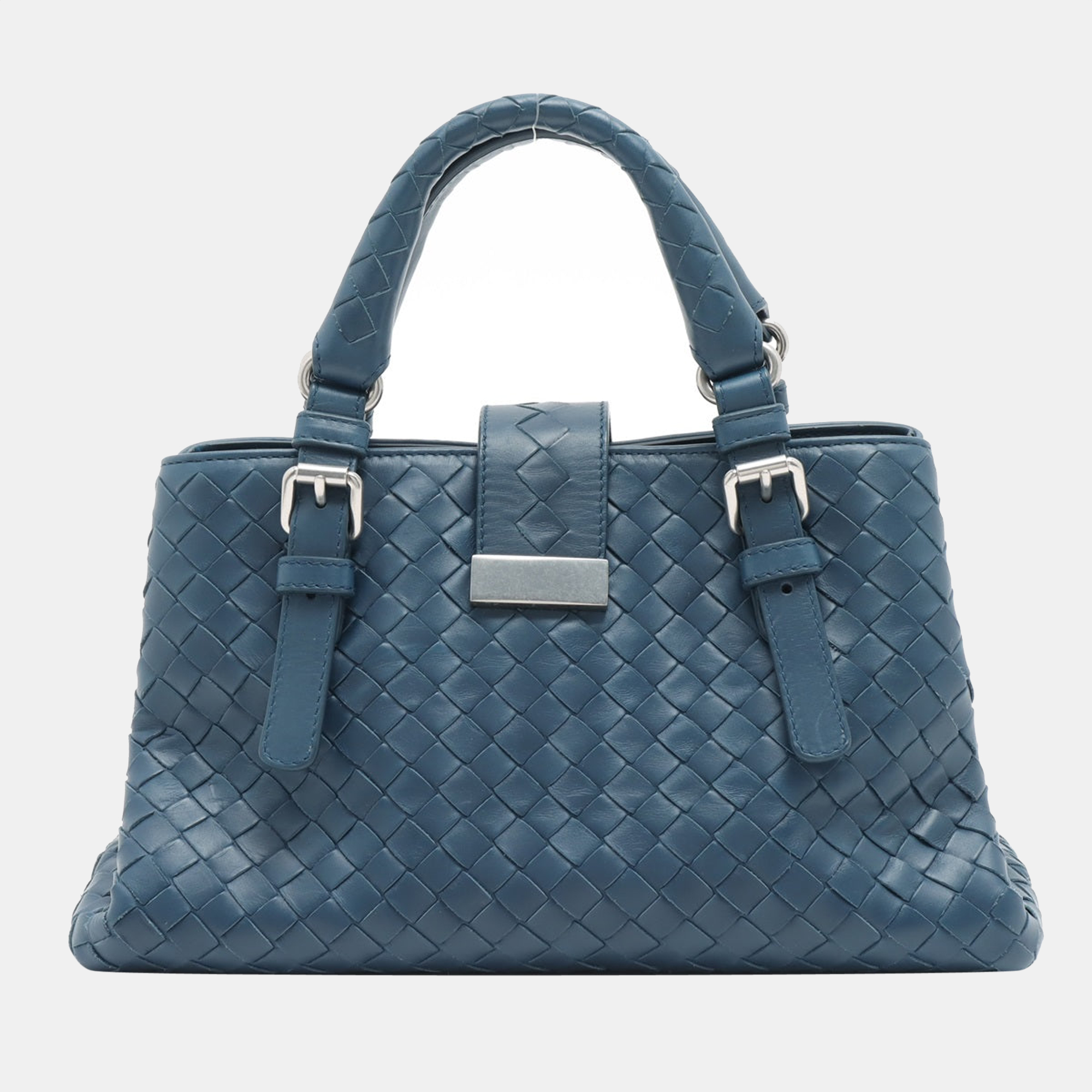 

Bottega Veneta Intrecciato Leather 2way handbag Navy blue