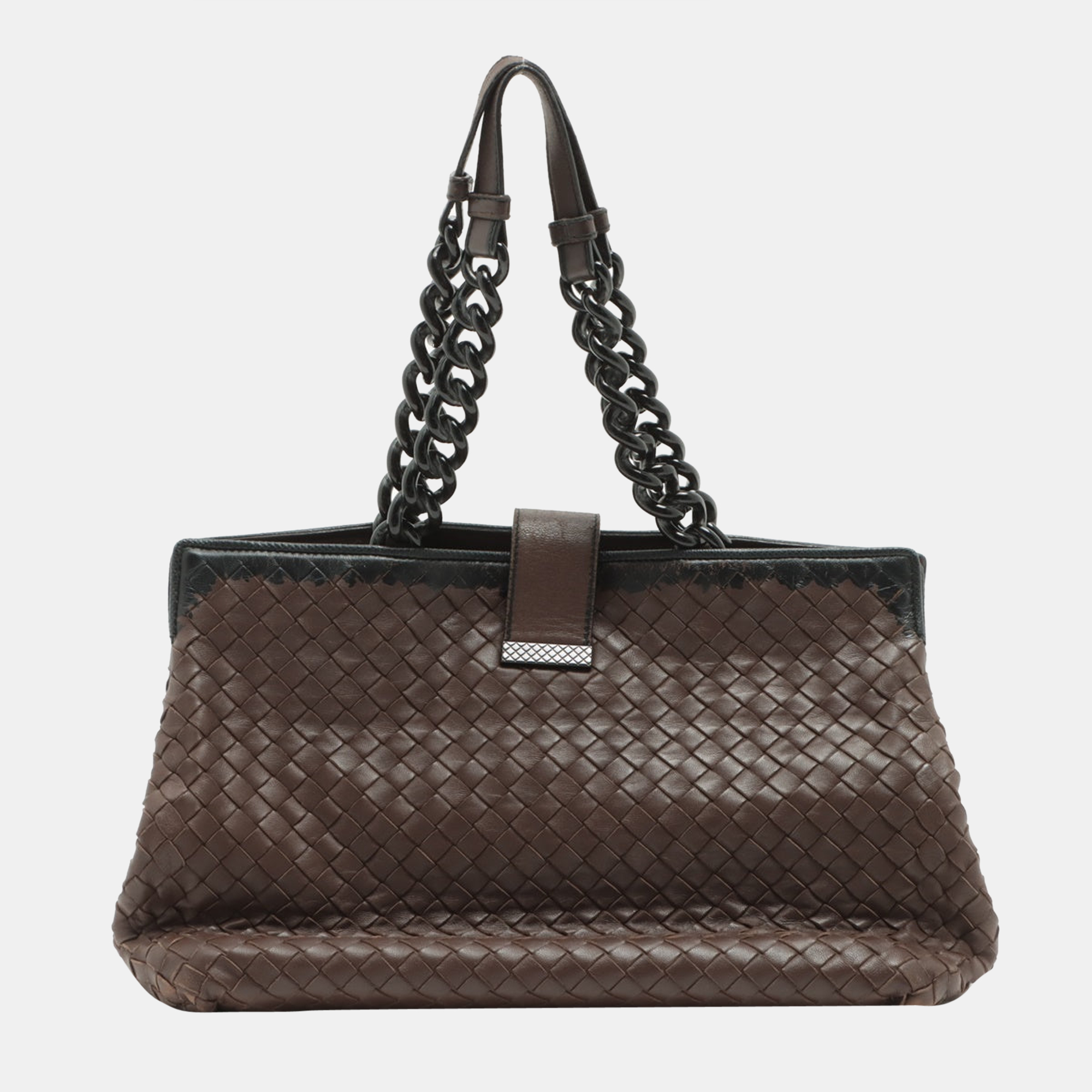 

Bottega Veneta Intrecciato Leather Chain handbag Brown
