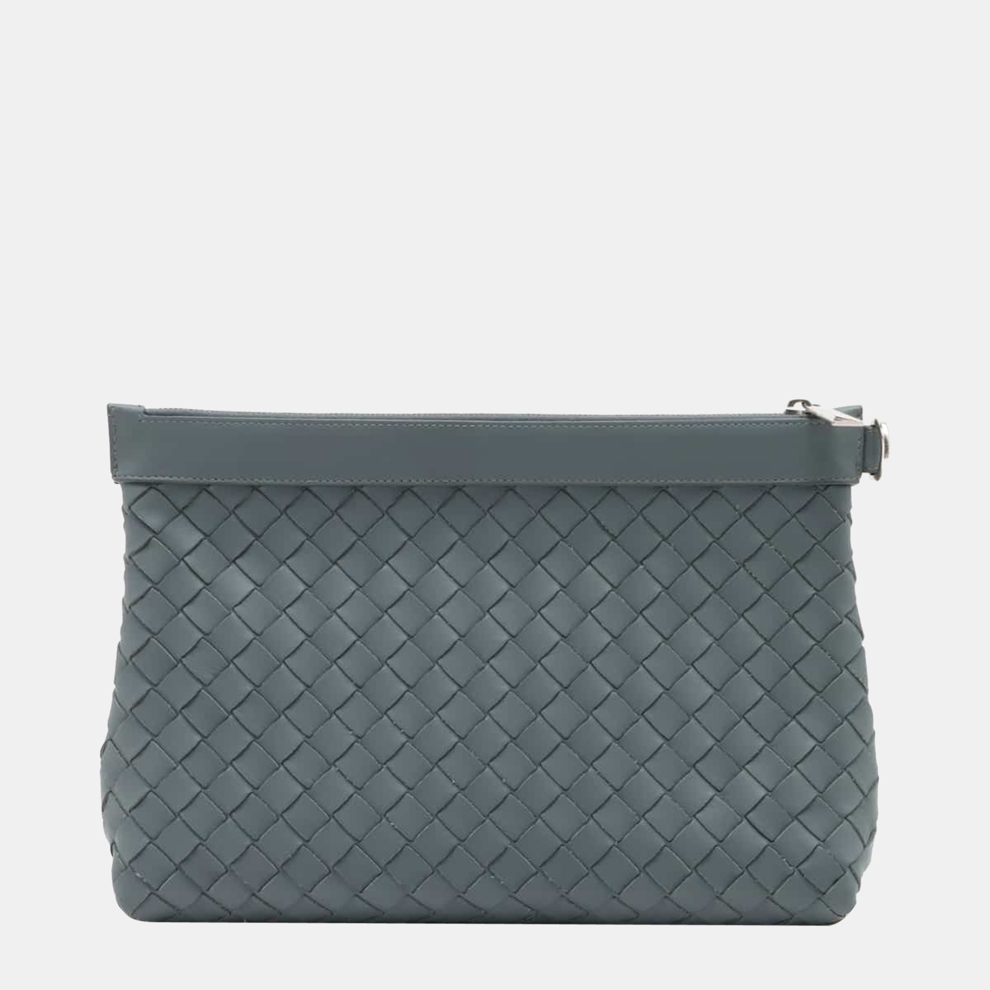 

Bottega Veneta Intrecciato Leather Clutch bag Grey