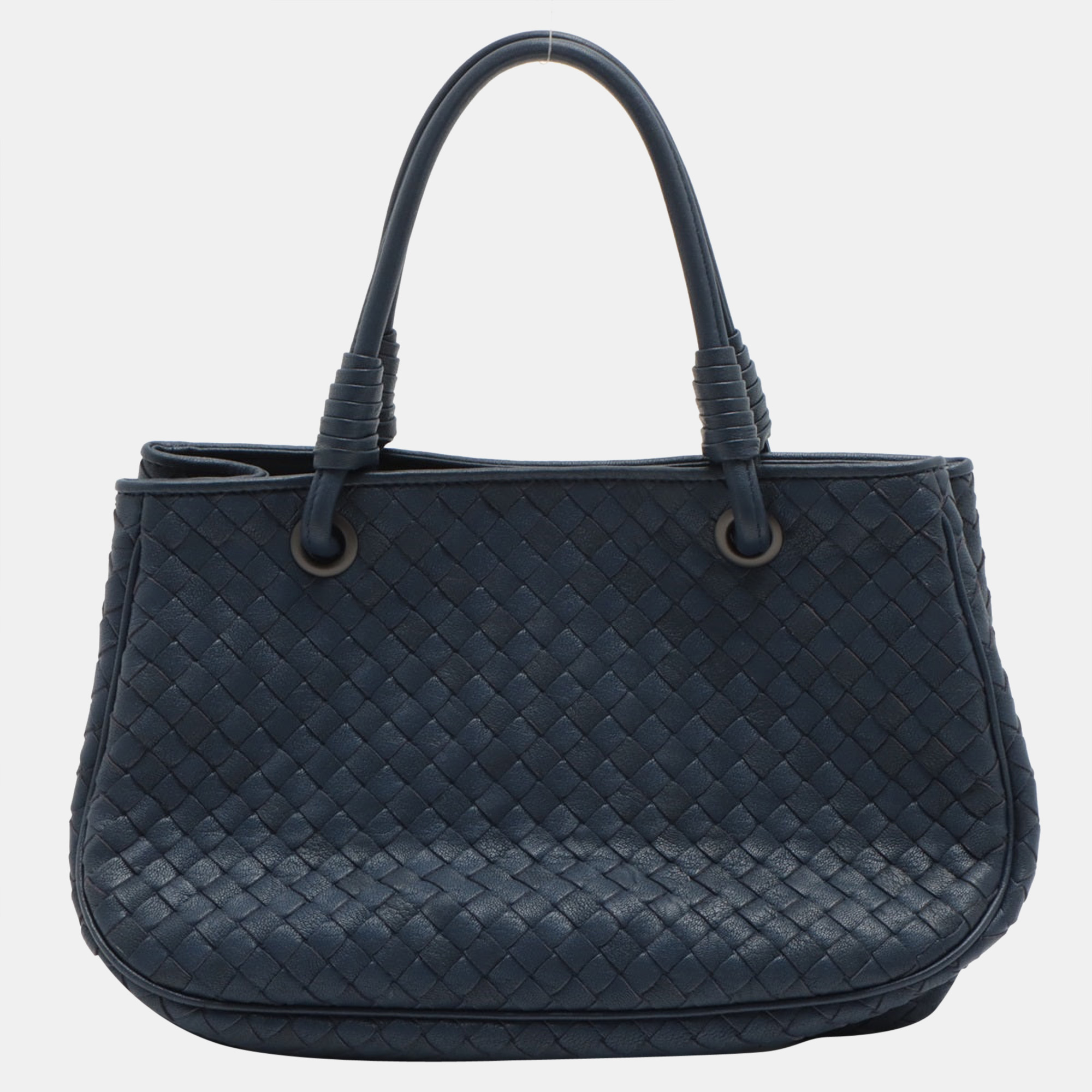 

Bottega Veneta Intrecciato Leather Hand bag Navy blue