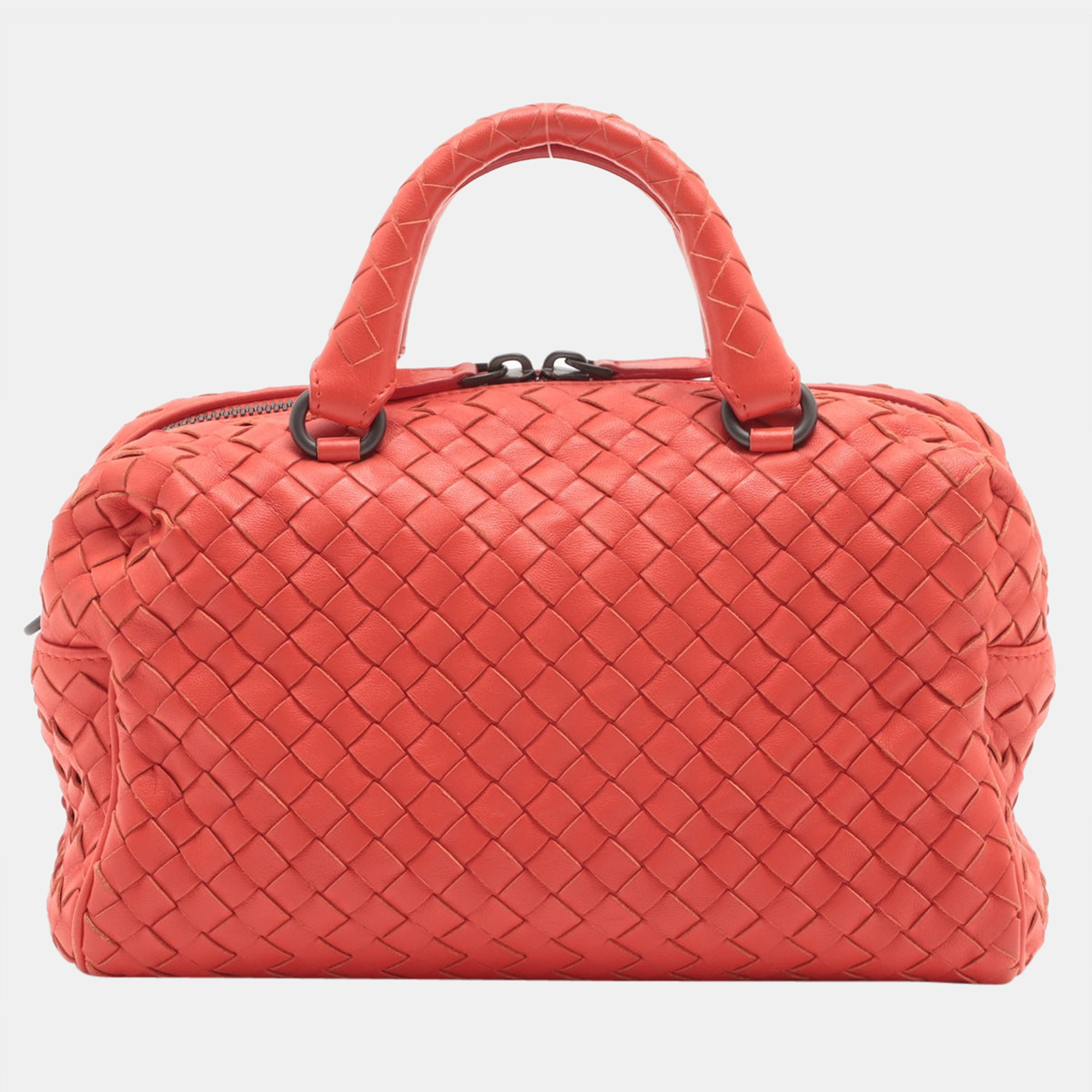 

Bottega Veneta Intrecciato Leather Hand bag Red