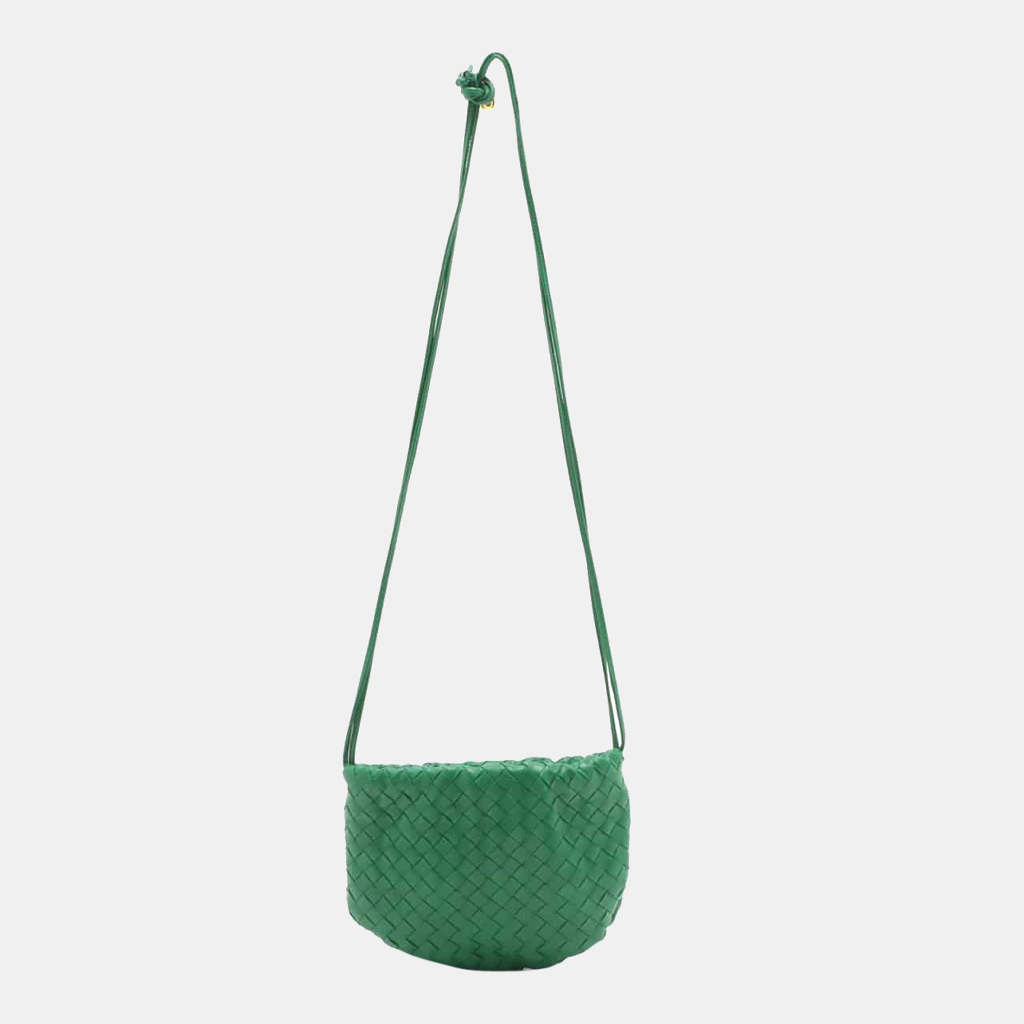 

Bottega Veneta Intrecciato Mini The valves Leather Shoulder bag Green