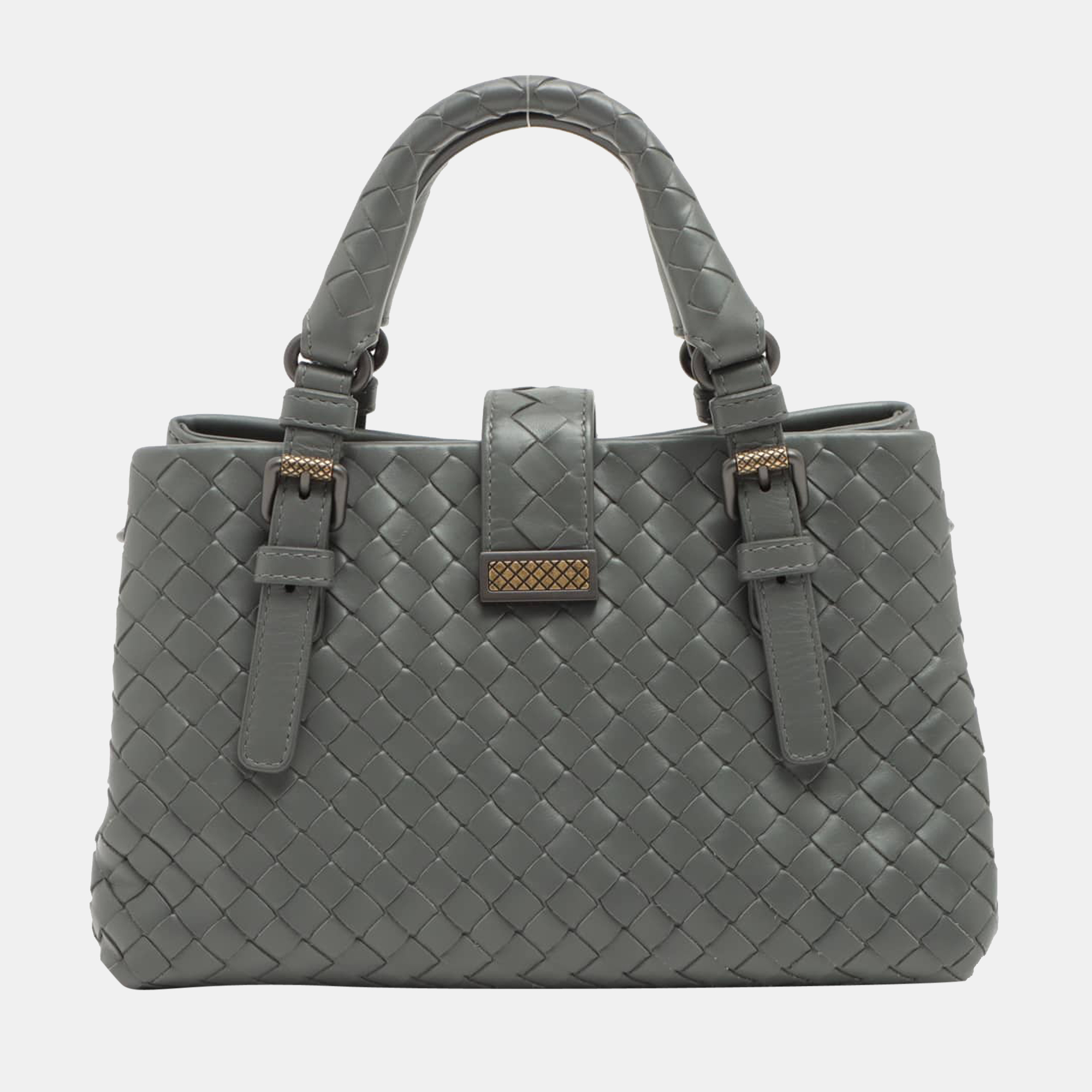 

Bottega Veneta Intrecciato Rome Leather 2way shoulder bag Grey