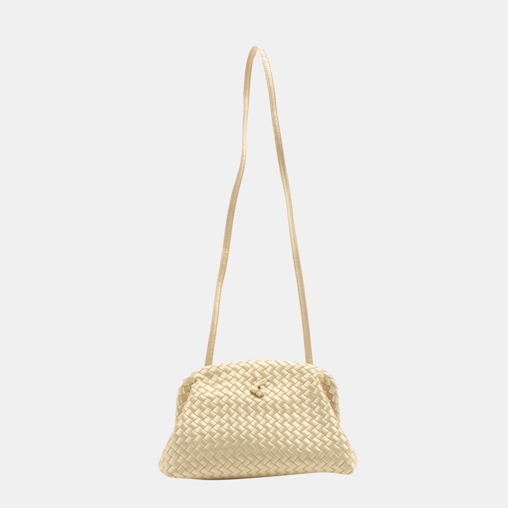 

Bottega Veneta Intrecciato Satin Shoulder bag Yellow