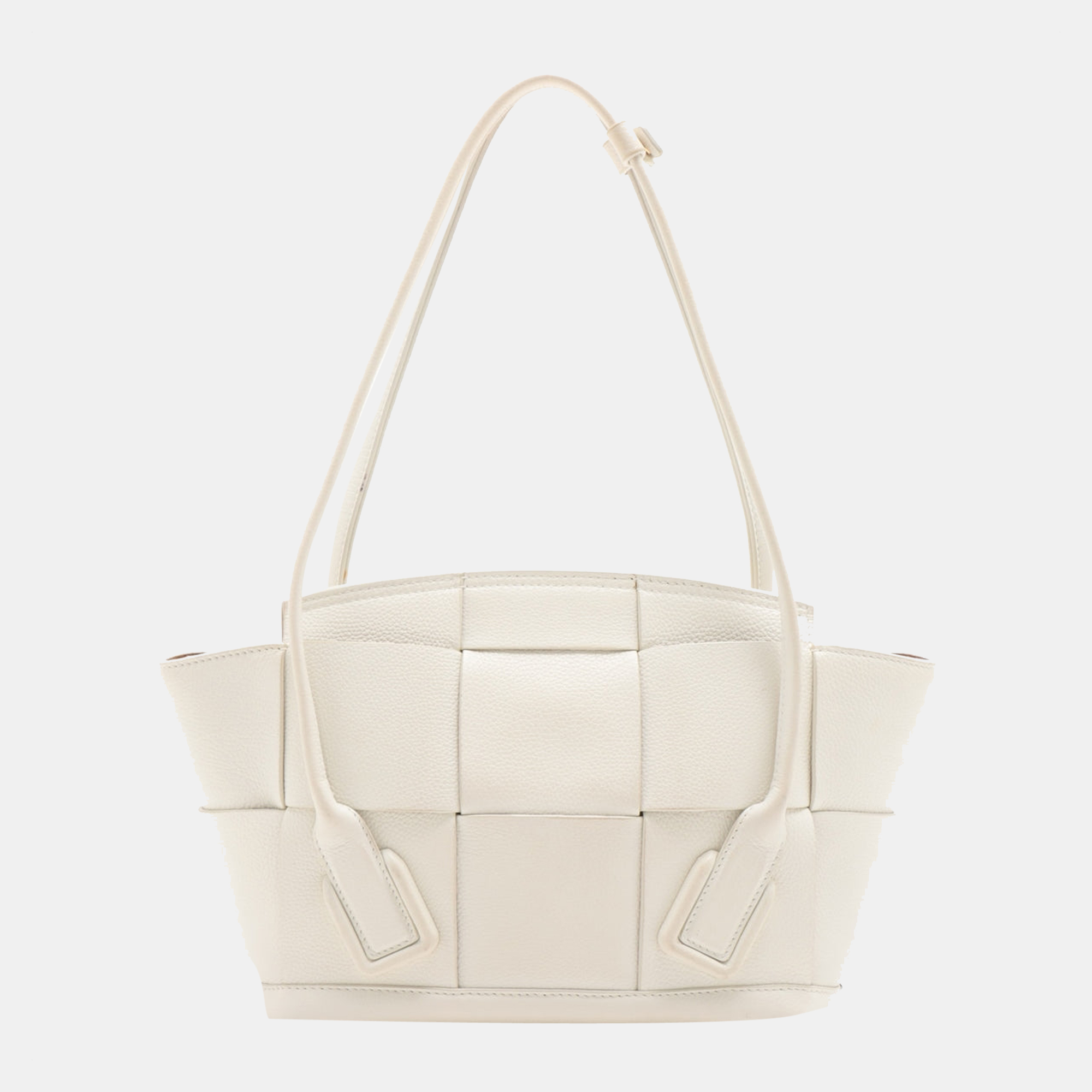 

Bottega Veneta maxi intrecciato small The Arco Leather Shoulder bag White