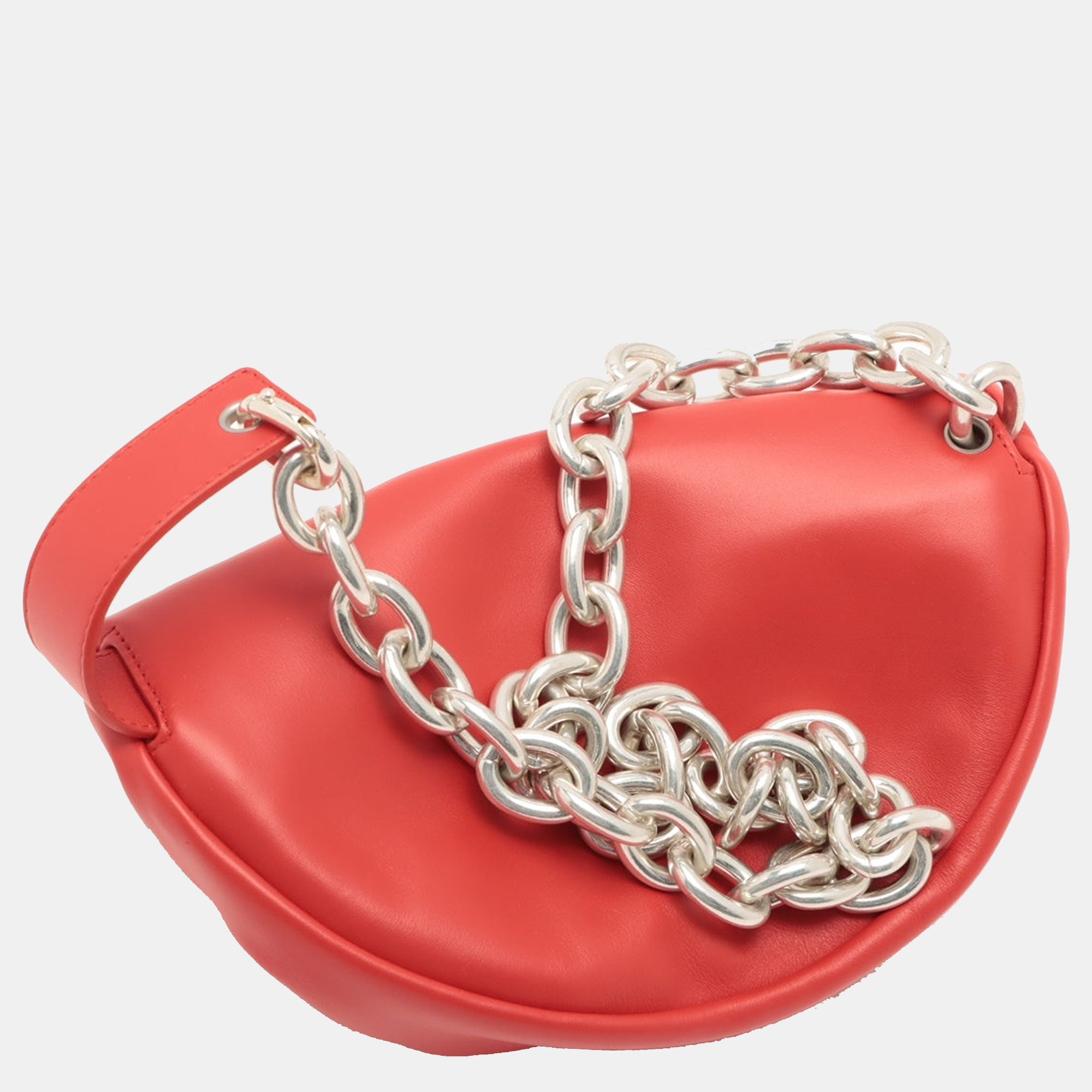 

Bottega Veneta The chain pouch Leather Sling backpack Red