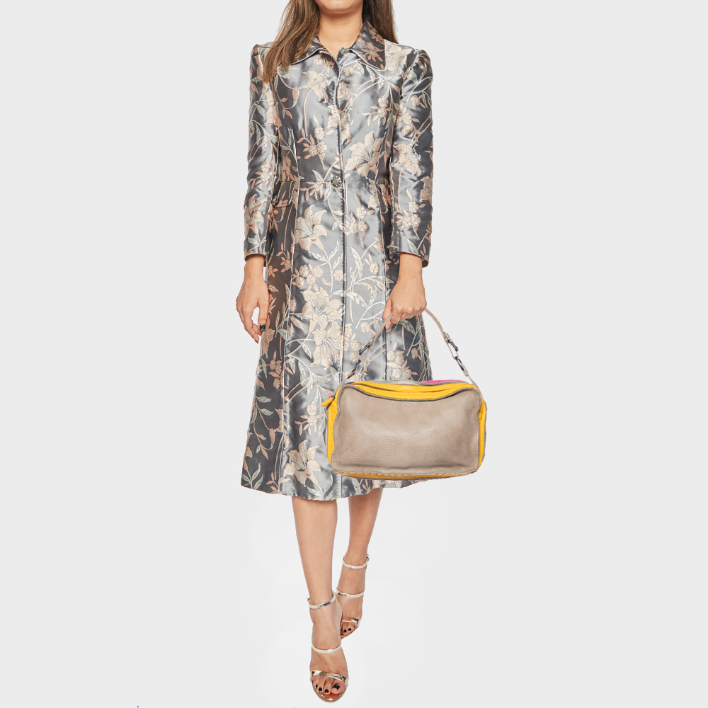 

Bottega Veneta Multicolor Leather Triple Zip Bag