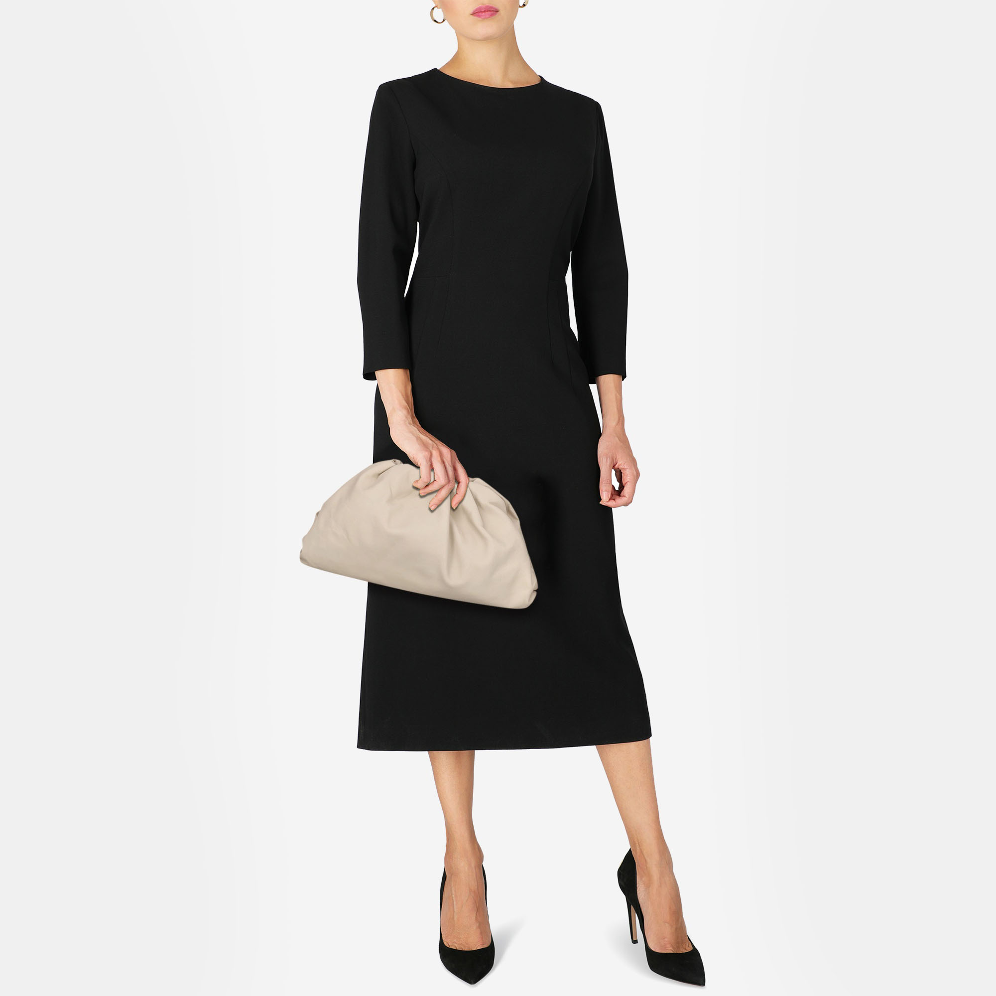 

Bottega Veneta Women's Leather Clutch Bag - Beige