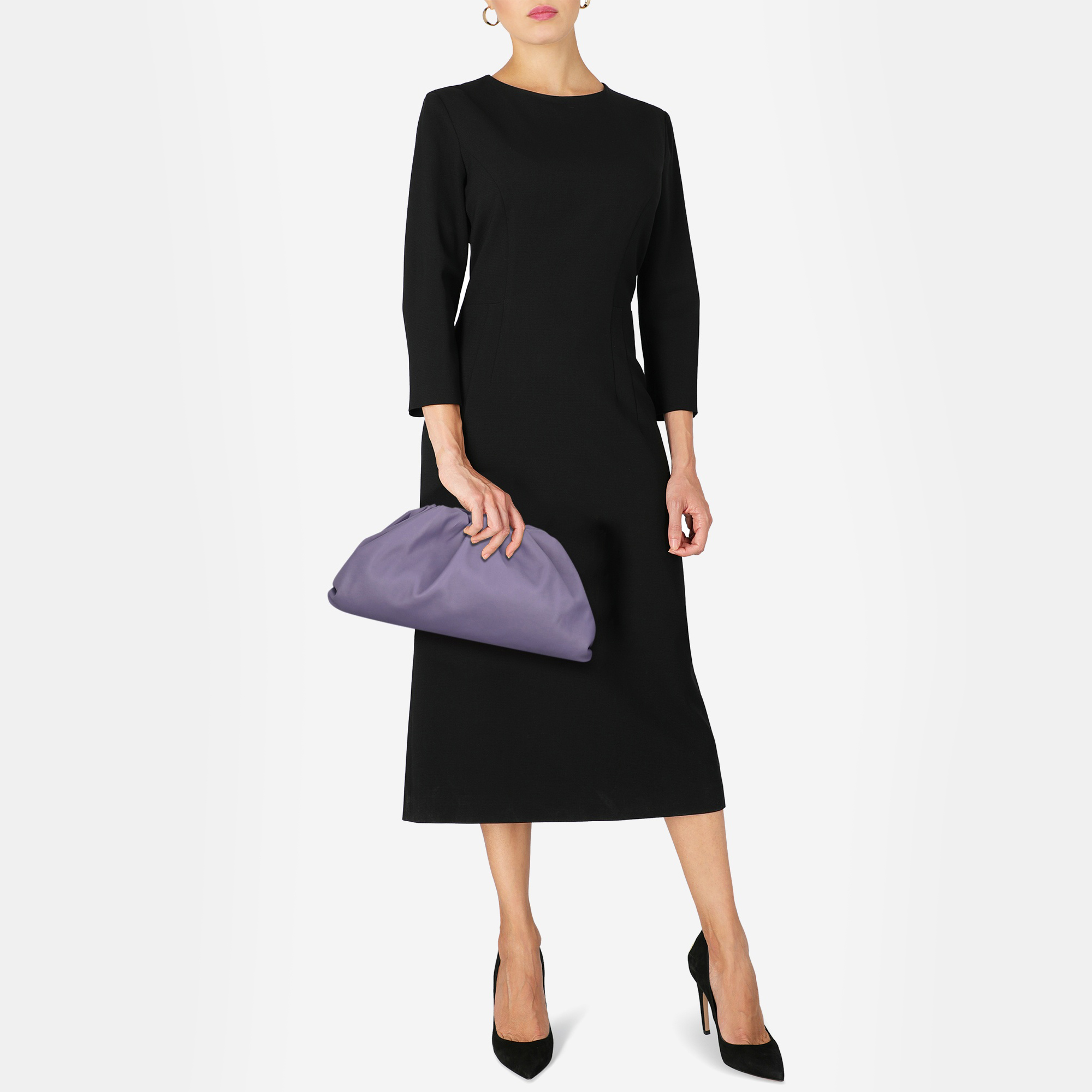 

Bottega Veneta Women's Leather Clutch Bag - Purple