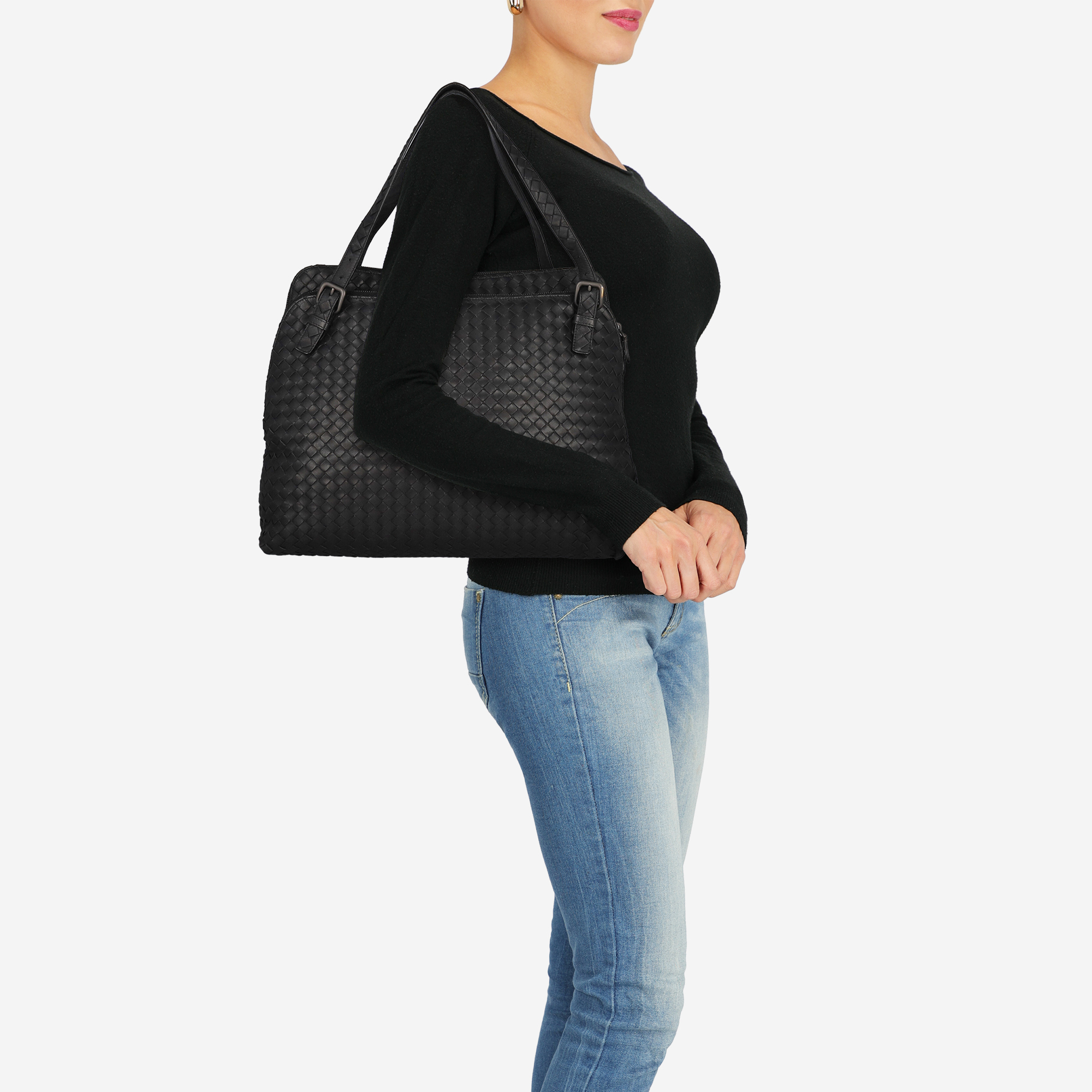 

Bottega Veneta Women's Leather Handbag - Black