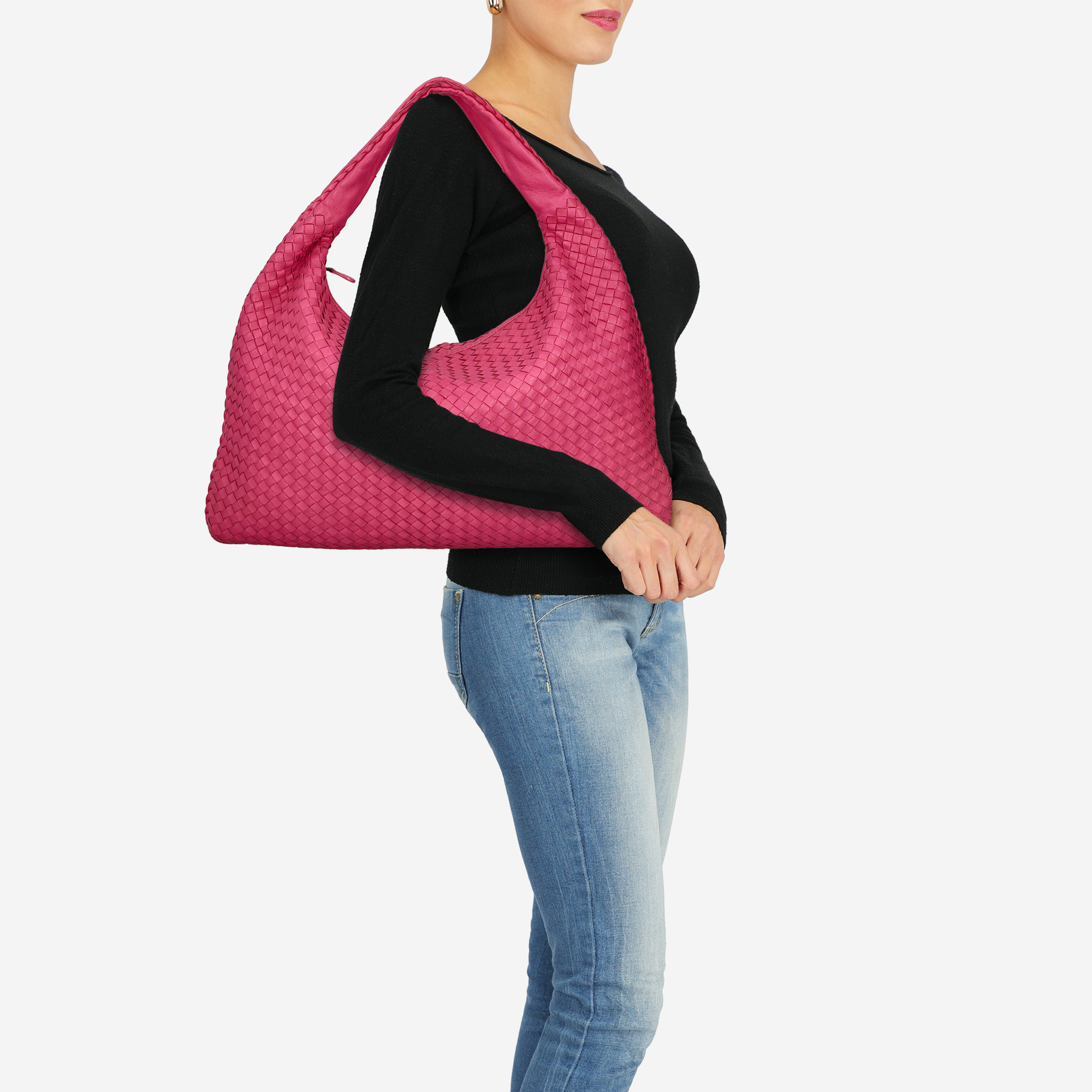 

Bottega Veneta Women's Leather Hobo Bag - Pink