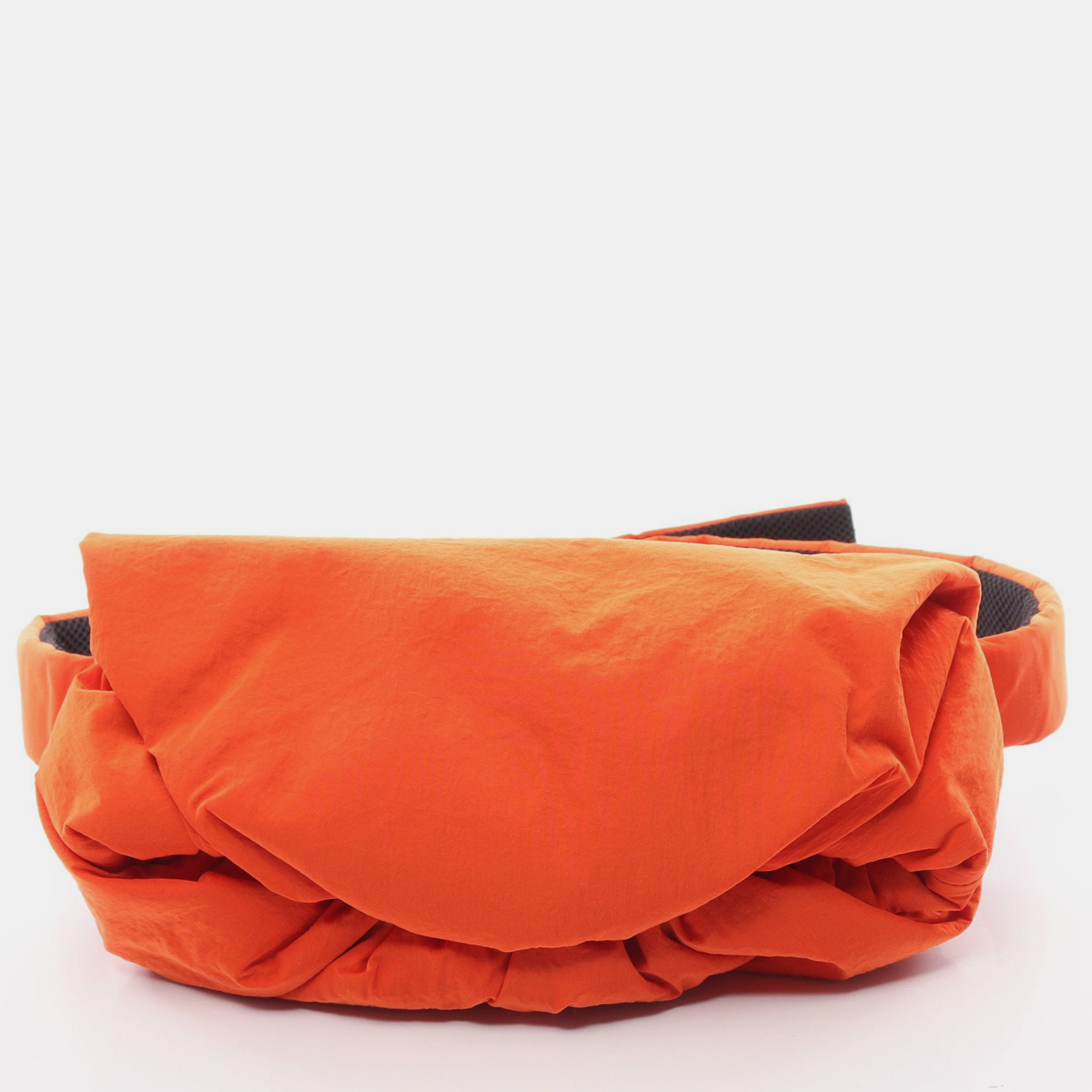 Pre-owned Bottega Veneta Body Pouch Body Bag Nylon Orange Red Clasp