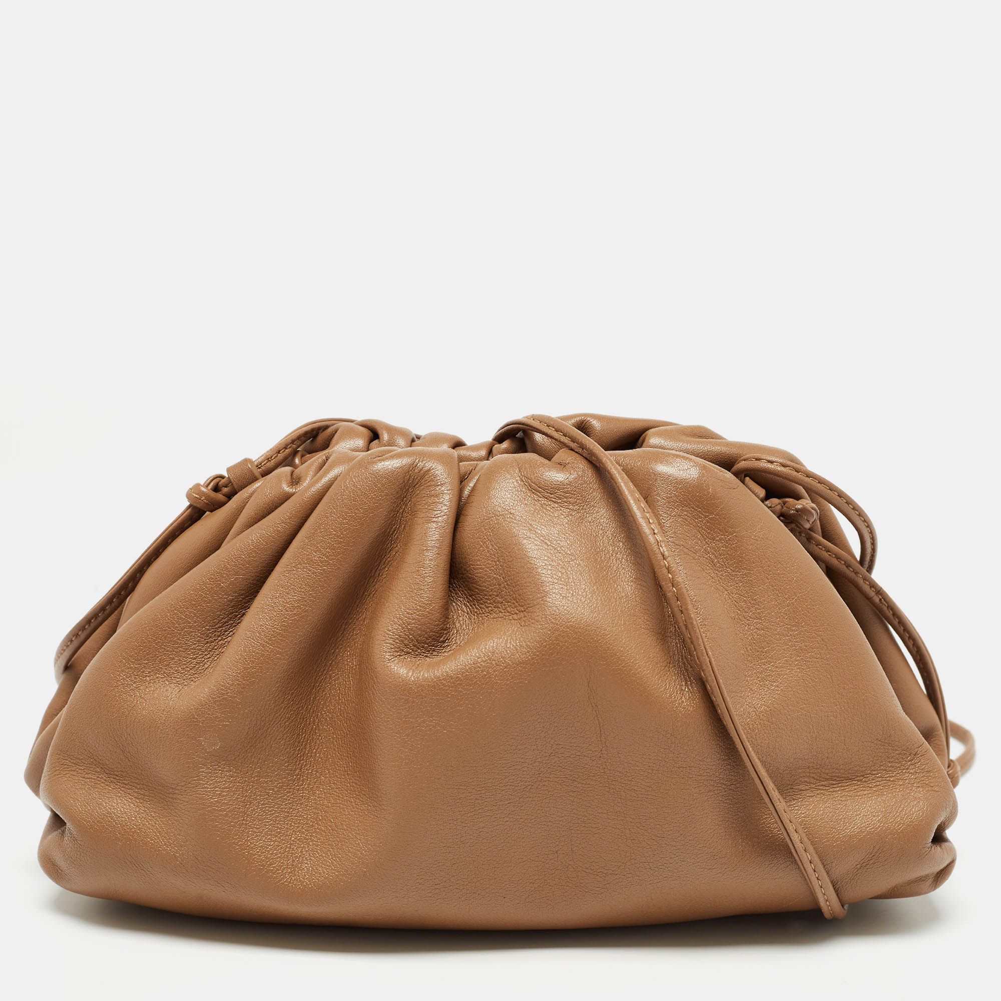 

Bottega Veneta Brown Leather Mini The Pouch Bag