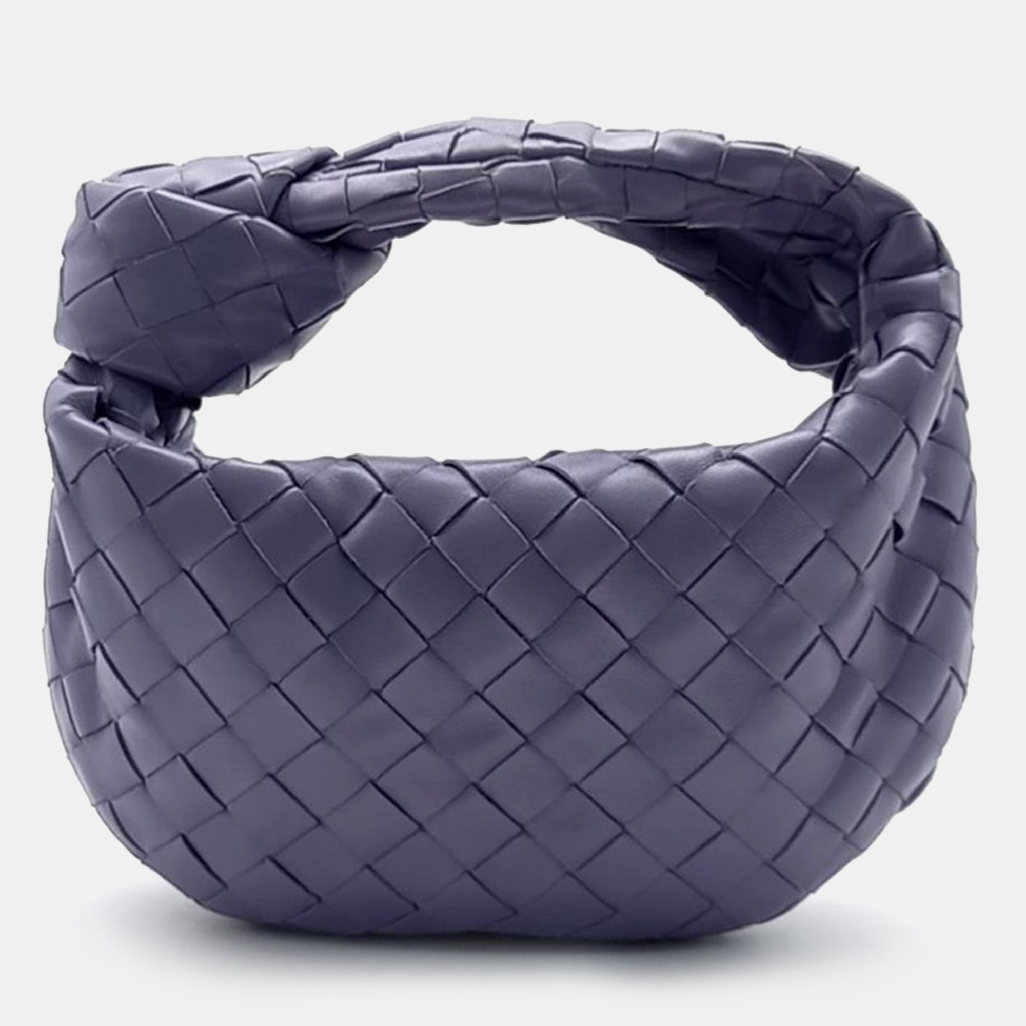 Pre-owned Bottega Veneta Mini Bv Jodie Handbag In Purple