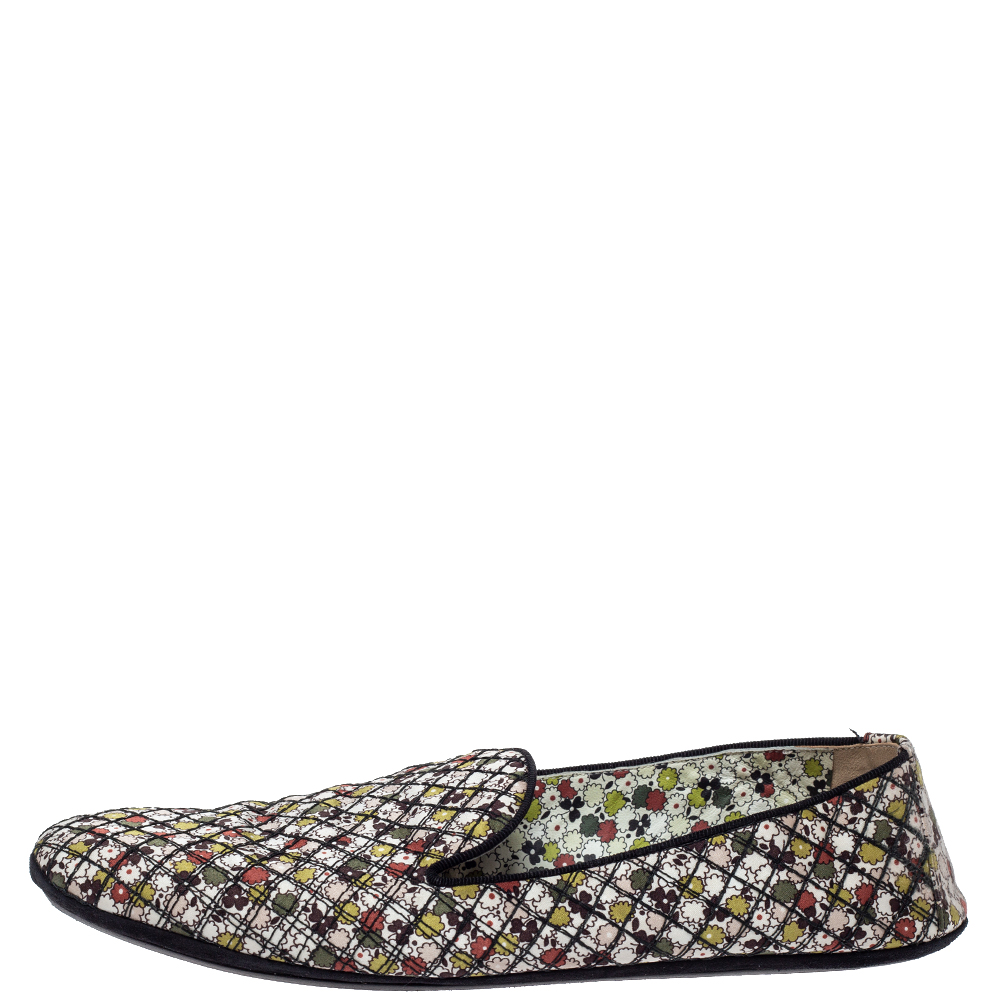 

Bottega Veneta Floral Print Fabric Smoking Slippers Size, Multicolor