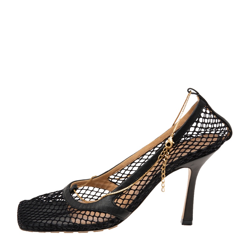 

Bottega Veneta Black Mesh Stretch Pumps Size