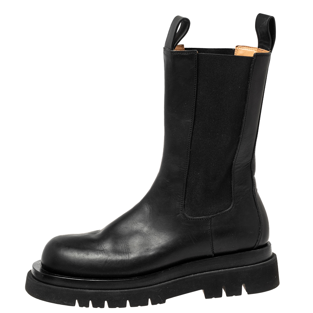 

Bottega Veneta Back Leather Ankle Boots Size, Black