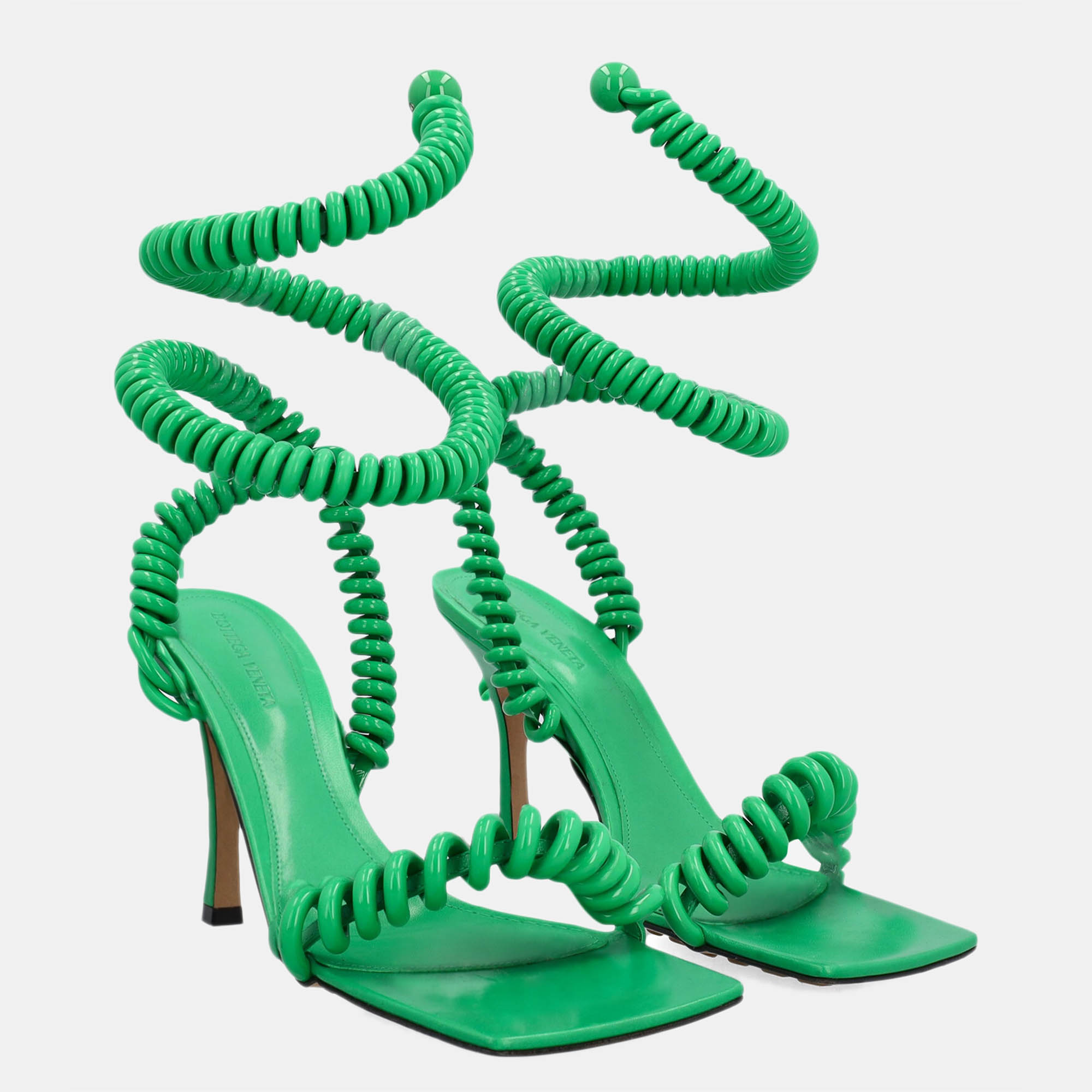 

Bottega Veneta Women's Faux Leather Sandals - Green - EU 40