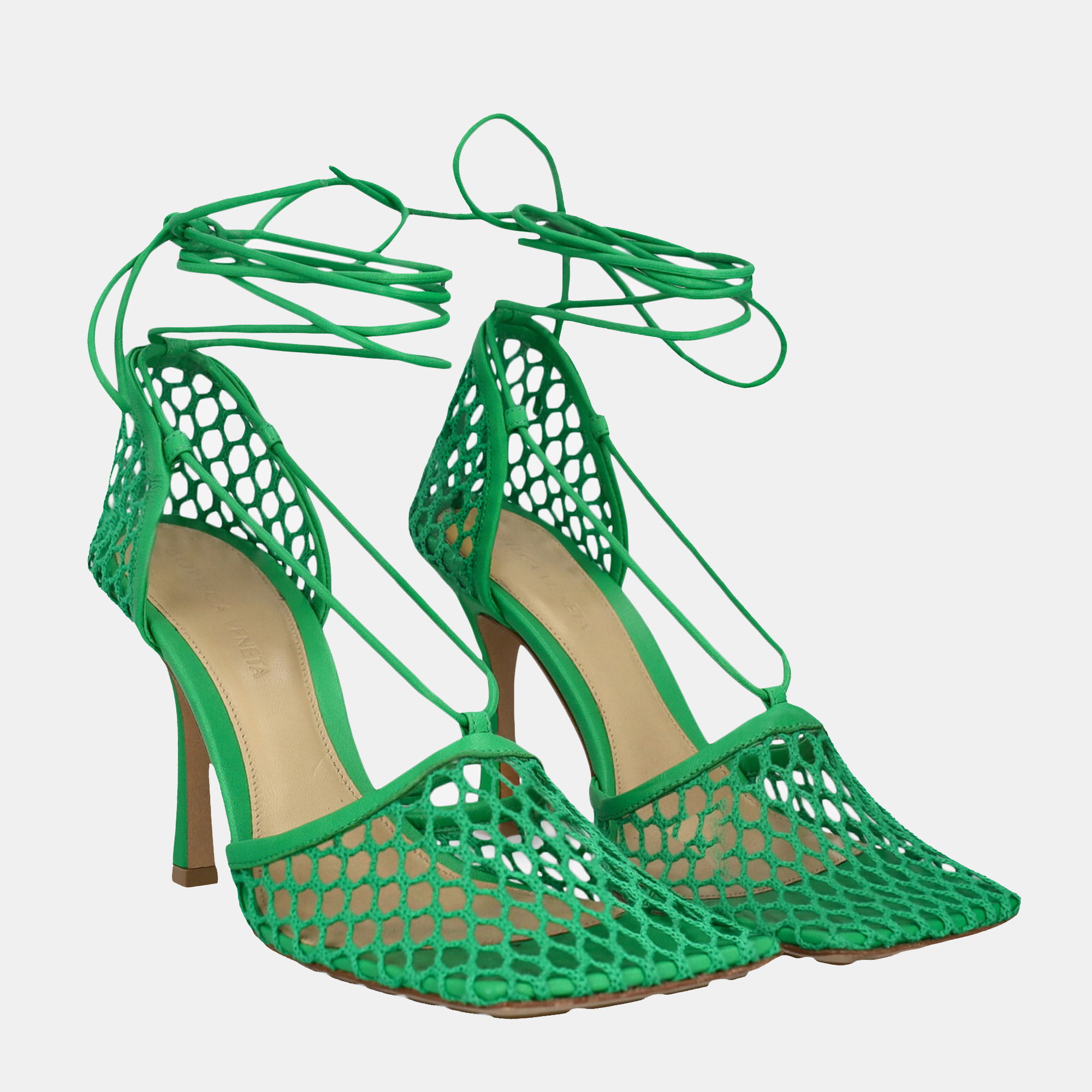 

Bottega Veneta Women's Leather Sandals - Green - EU