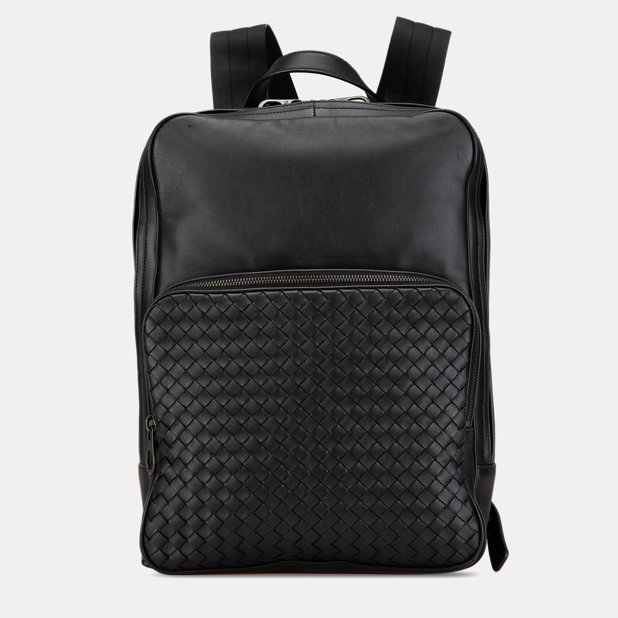 

Bottega Veneta Intrecciato Backpack, Black