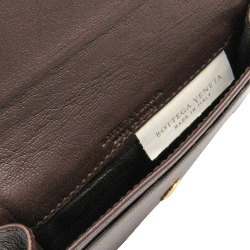 

Bottega Veneta Brown Intrecciato Nappa Leather Card Case