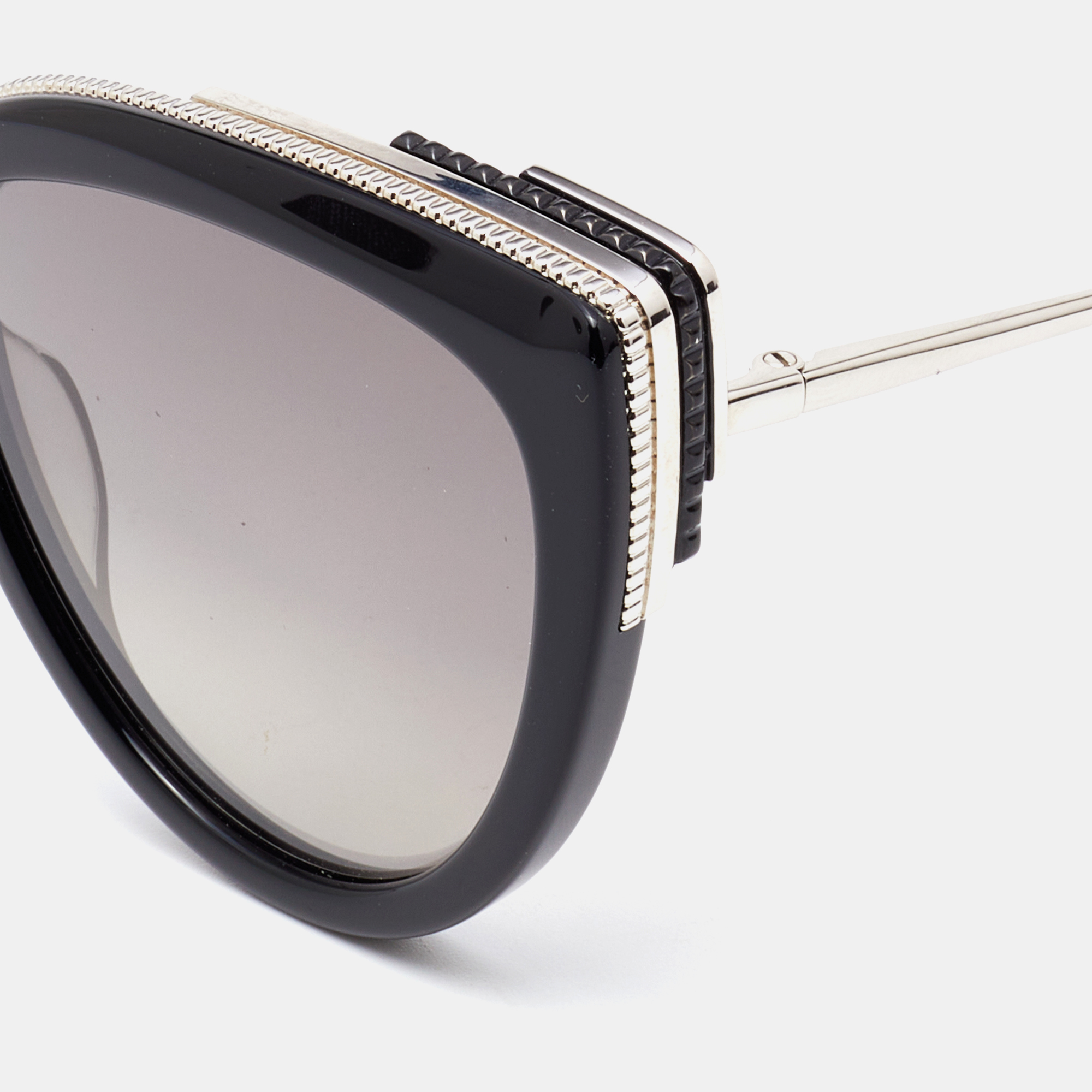 

Boucheron Black/Grey Grdient BC0077S Oversized Cateye Sunglasses