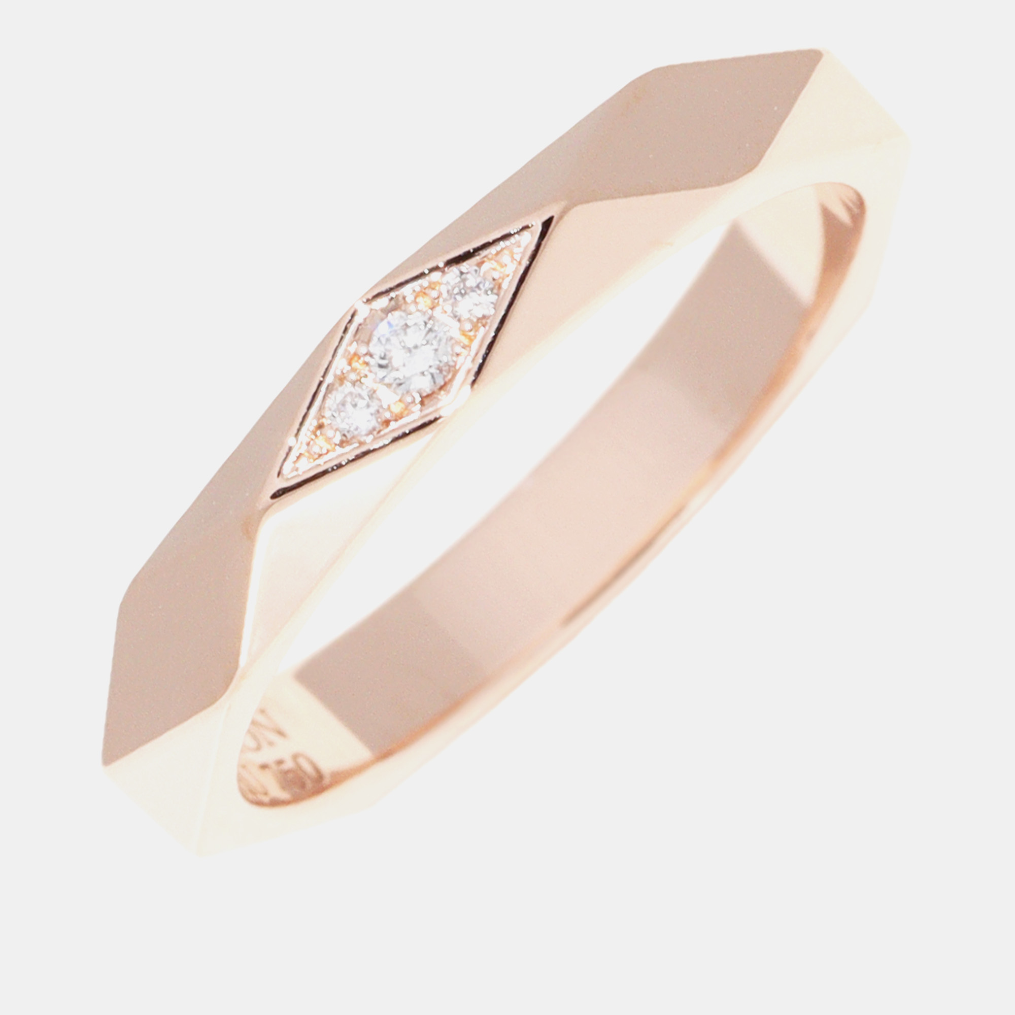 

Boucheron 18K Rose Gold Diamonds Facette Ring EU 47