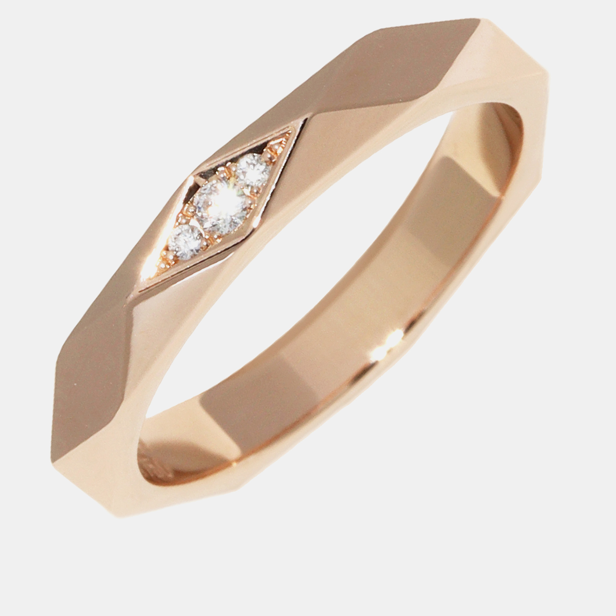 

Boucheron 18K Rose Gold Diamonds Facette Ring EU 46